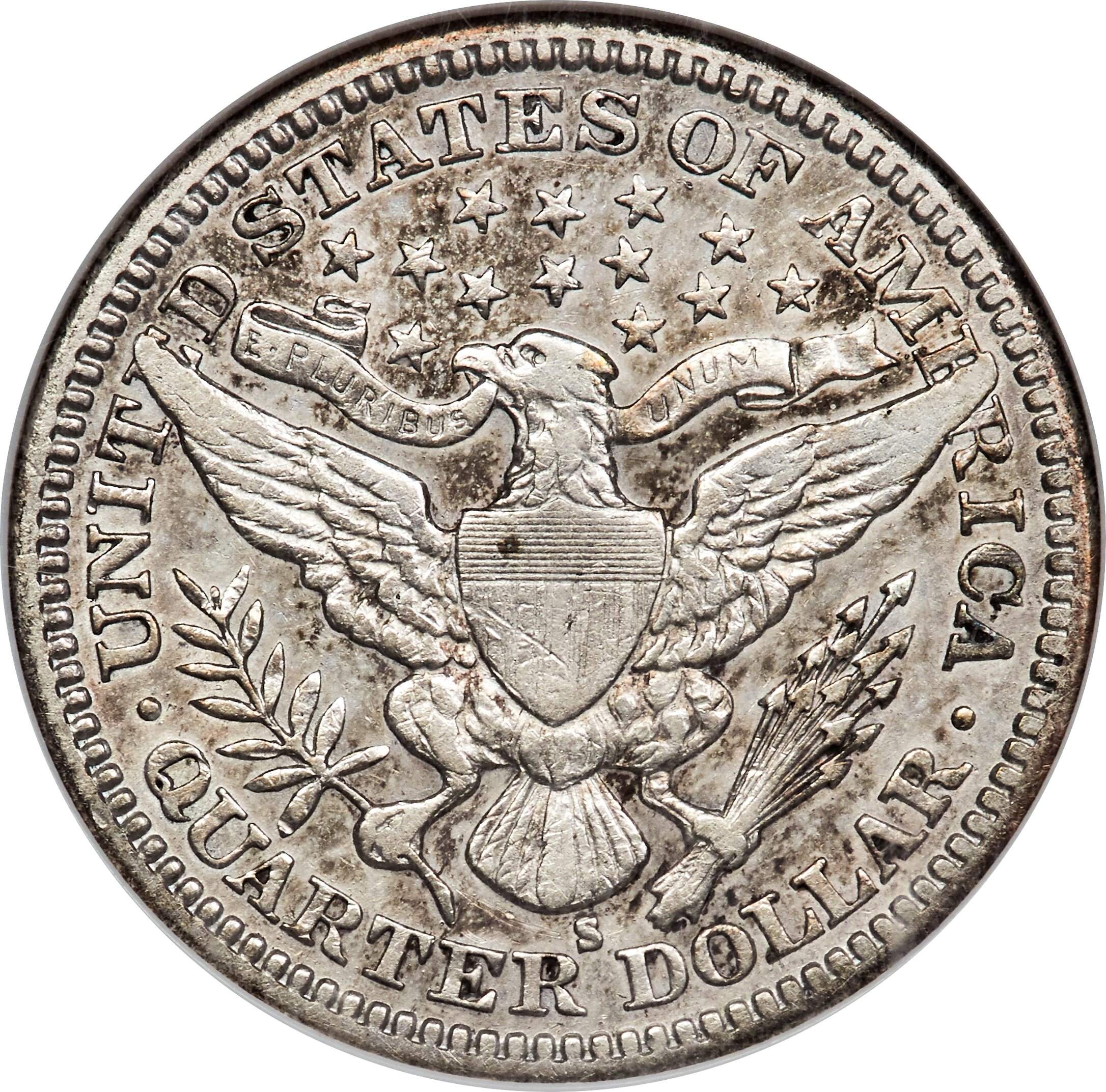 1901-S 25c VF30 CAC thumbnail 3