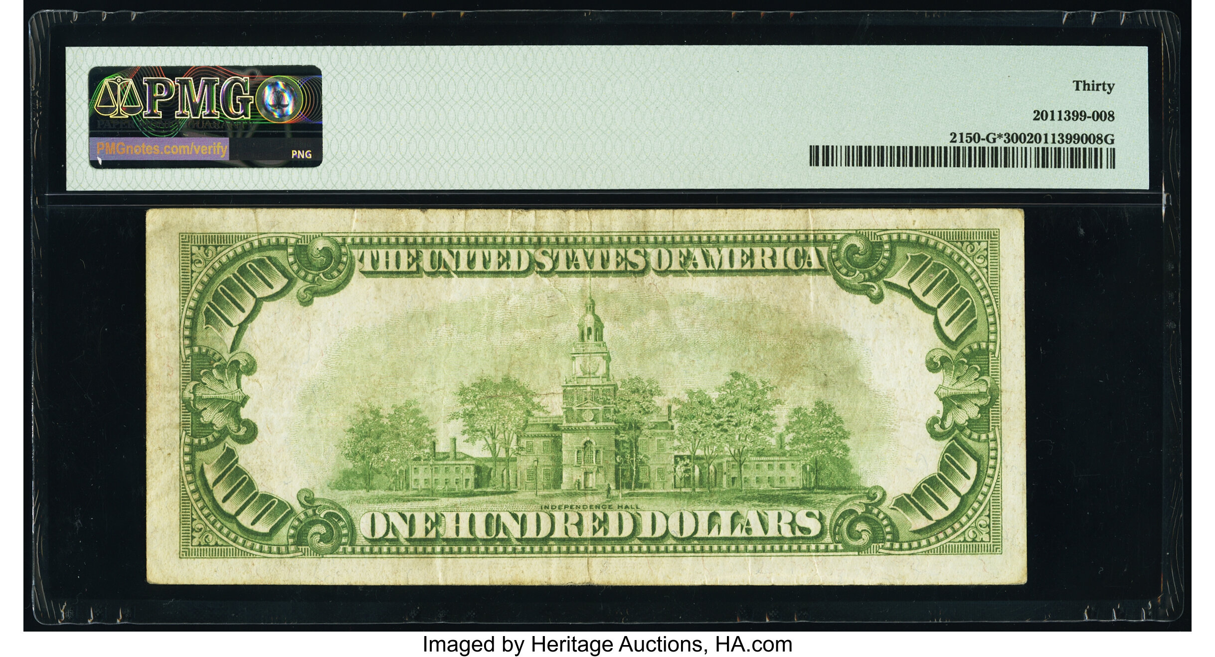 image for: Fr. 2150-G* $100 1928 Federal Reserve Star Note. PMG Very Fine 30....