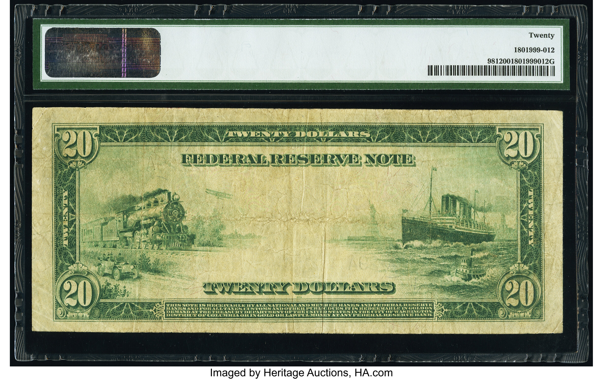 image for: Fr. 981 $20 1914 Federal Reserve Note PMG Very Fine 20....