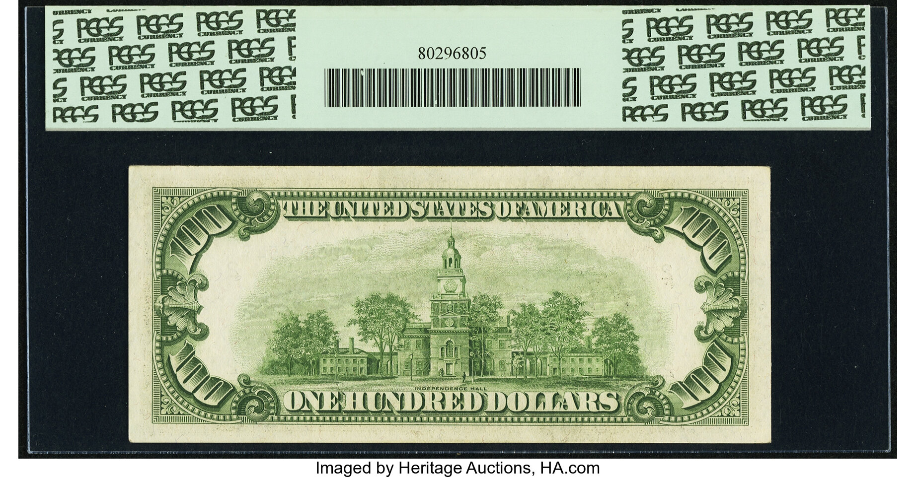 image for: Fr. 2157-B* $100 1950 Mule Federal Reserve Note. PCGS Gem New 65PPQ....