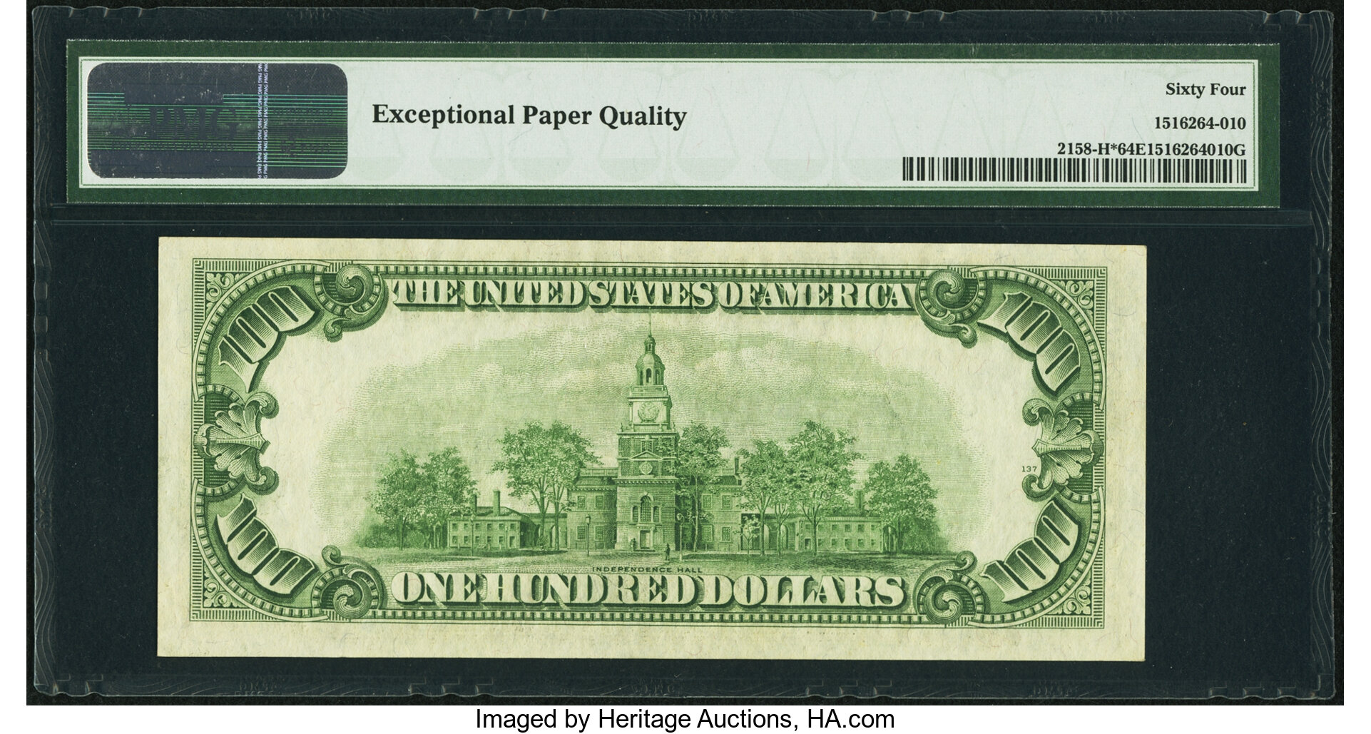 image for: Fr. 2158-H* $100 1950A Federal Reserve Note. PMG Choice Uncirculated 64 EPQ....