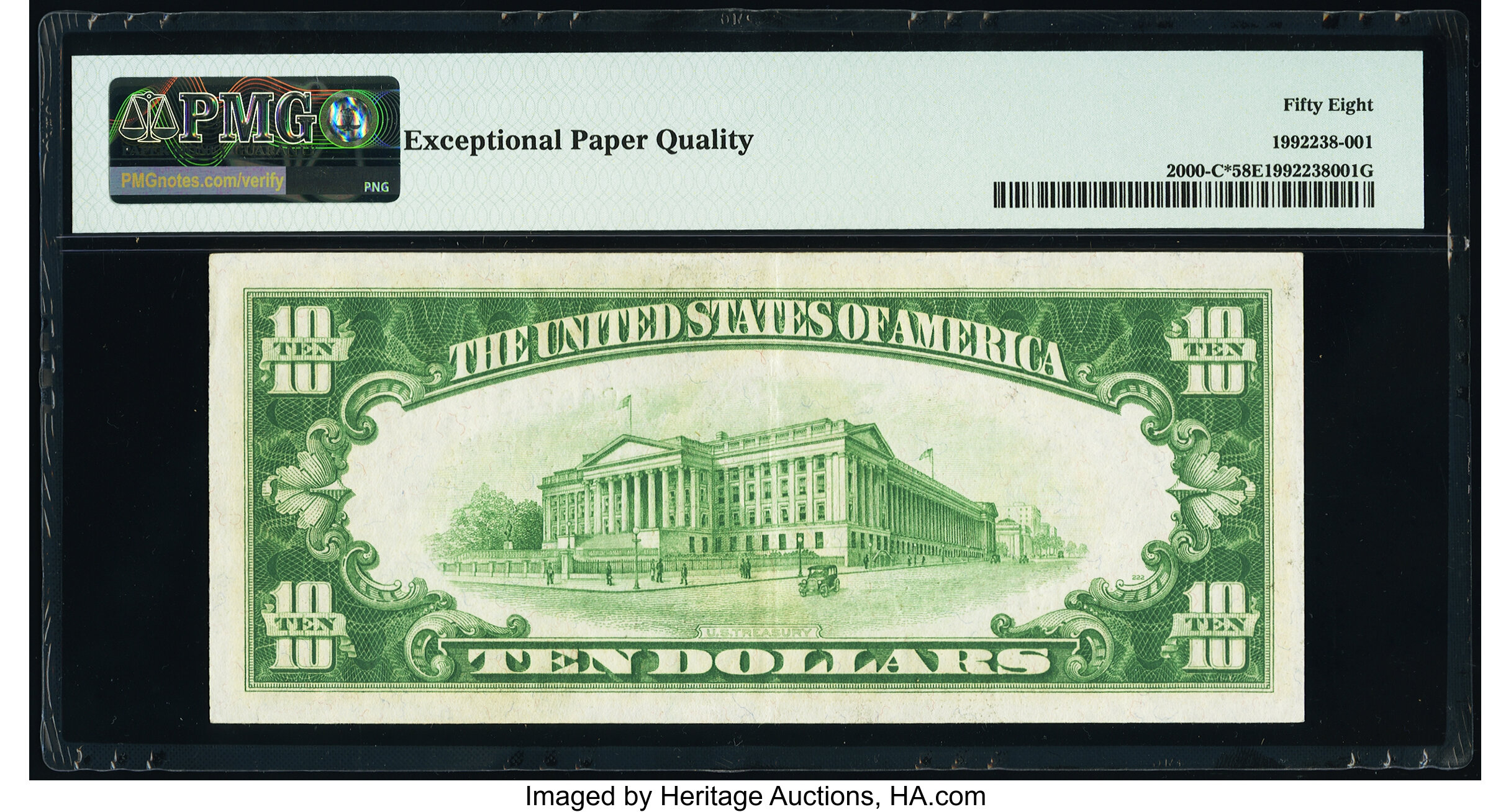 image for: Fr. 2000-C* $10 1928 Federal Reserve Star Note. PMG Choice About Unc 58 EPQ....