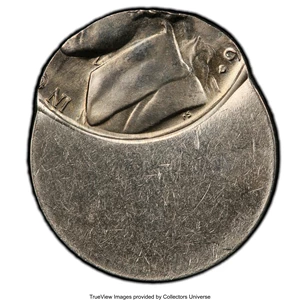 image for: 1976-D 5C Jefferson Nickel -- Struck 75% Off Center -- MS64 PCGS. From The Don Bonser Error Coin Collection Part III....