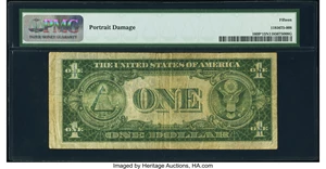 image for: Fr. 1609* $1 1935A R Silver Certificate Star. PMG Choice Fine 15 Net....