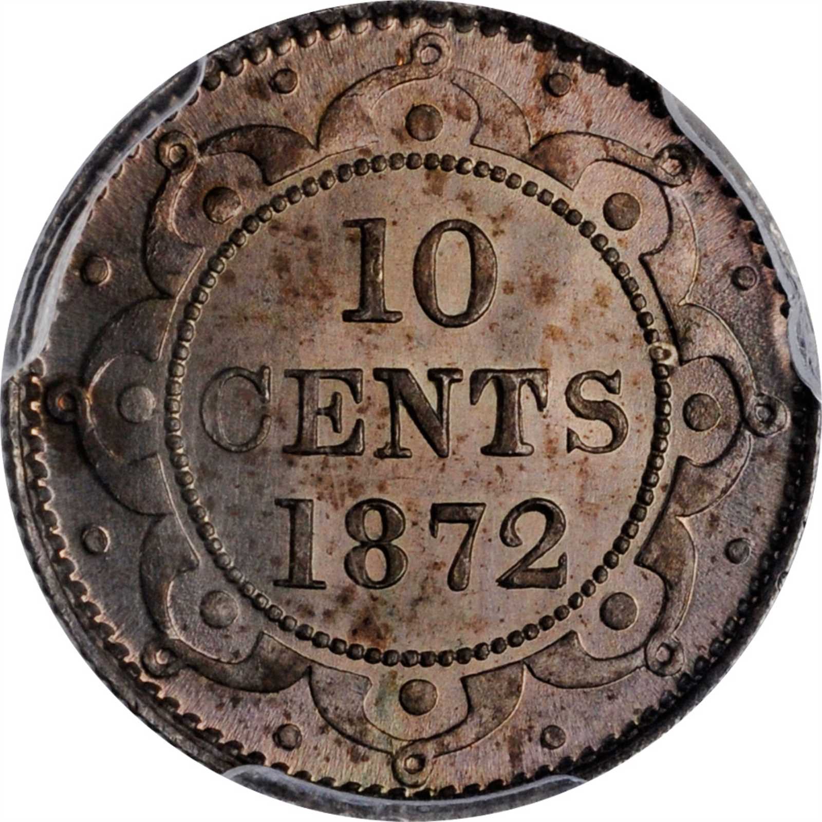 image for: CANADA. Newfoundland. 10 Cents, 1872-H. Heaton Mint. Victoria. PCGS MS-67 Gold Shield.