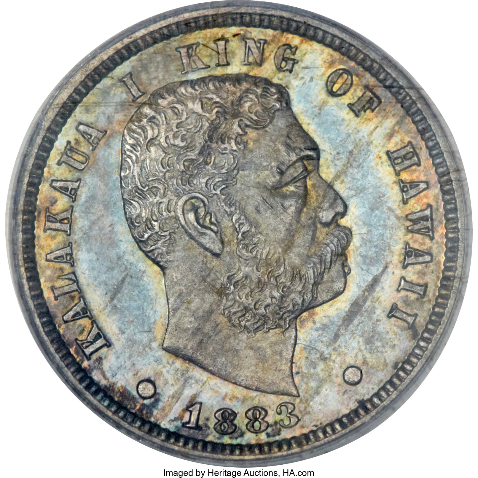 image for: 1883 10C Hawaii Ten Cents PR63 PCGS. KM-3. ...