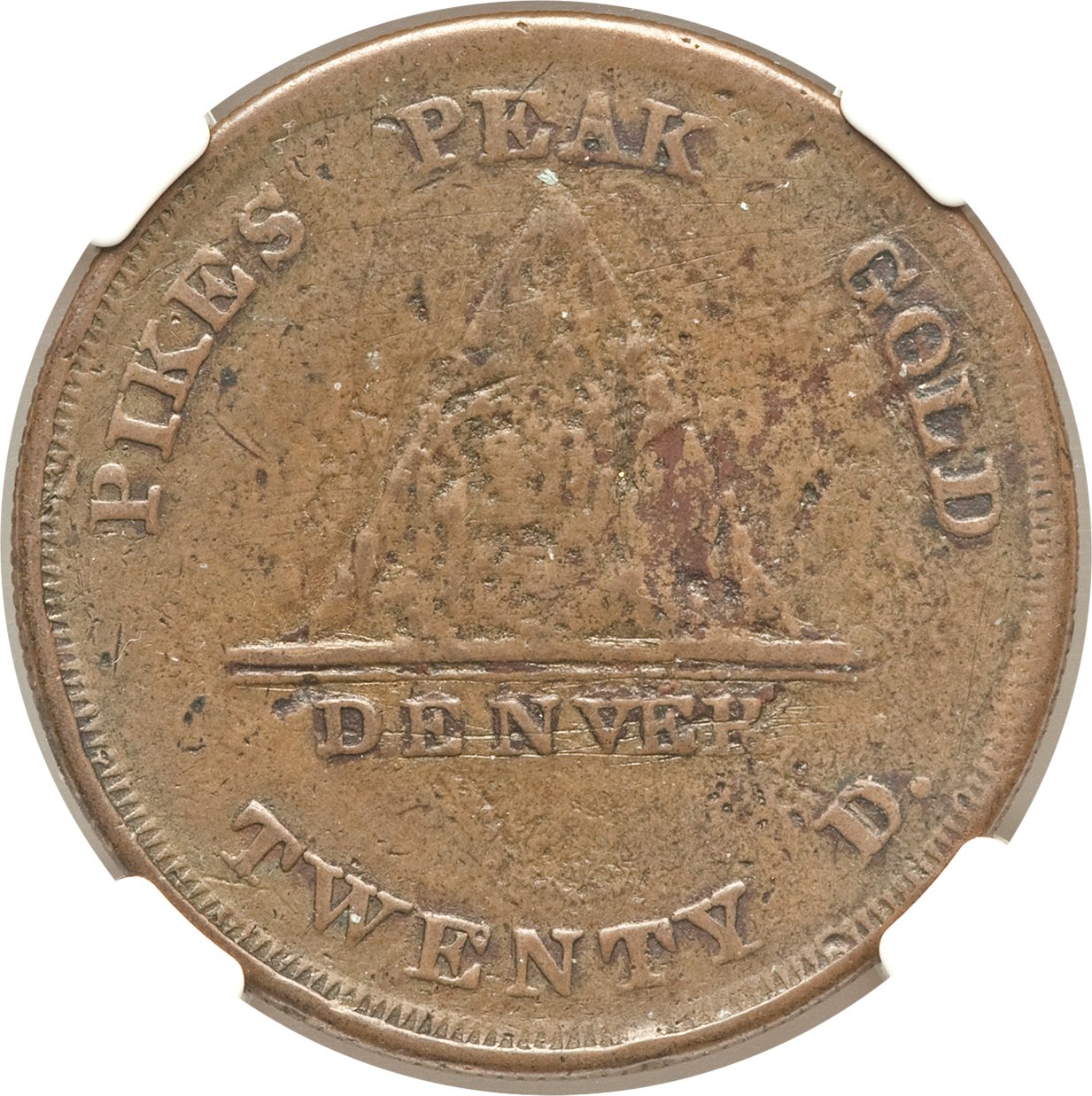 image for: 1860 $20 Clark, Gruber Twenty Dollar Copper Pattern VF35 NGC. K-4a, R.5....