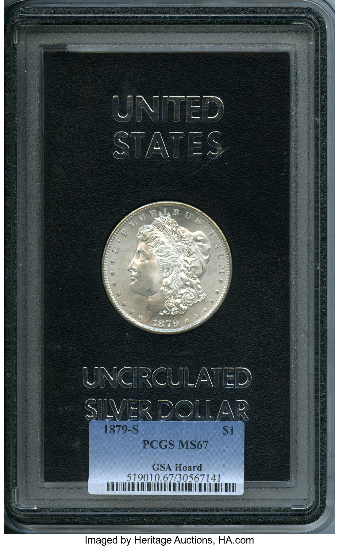 image for: 1879-S $1 GSA MS67 PCGS....