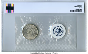 image for: 1884 $1 GSA Soft Pack MS63 NGC. PCGS Population: (0/0). NGC Census: (0/0). MS63....