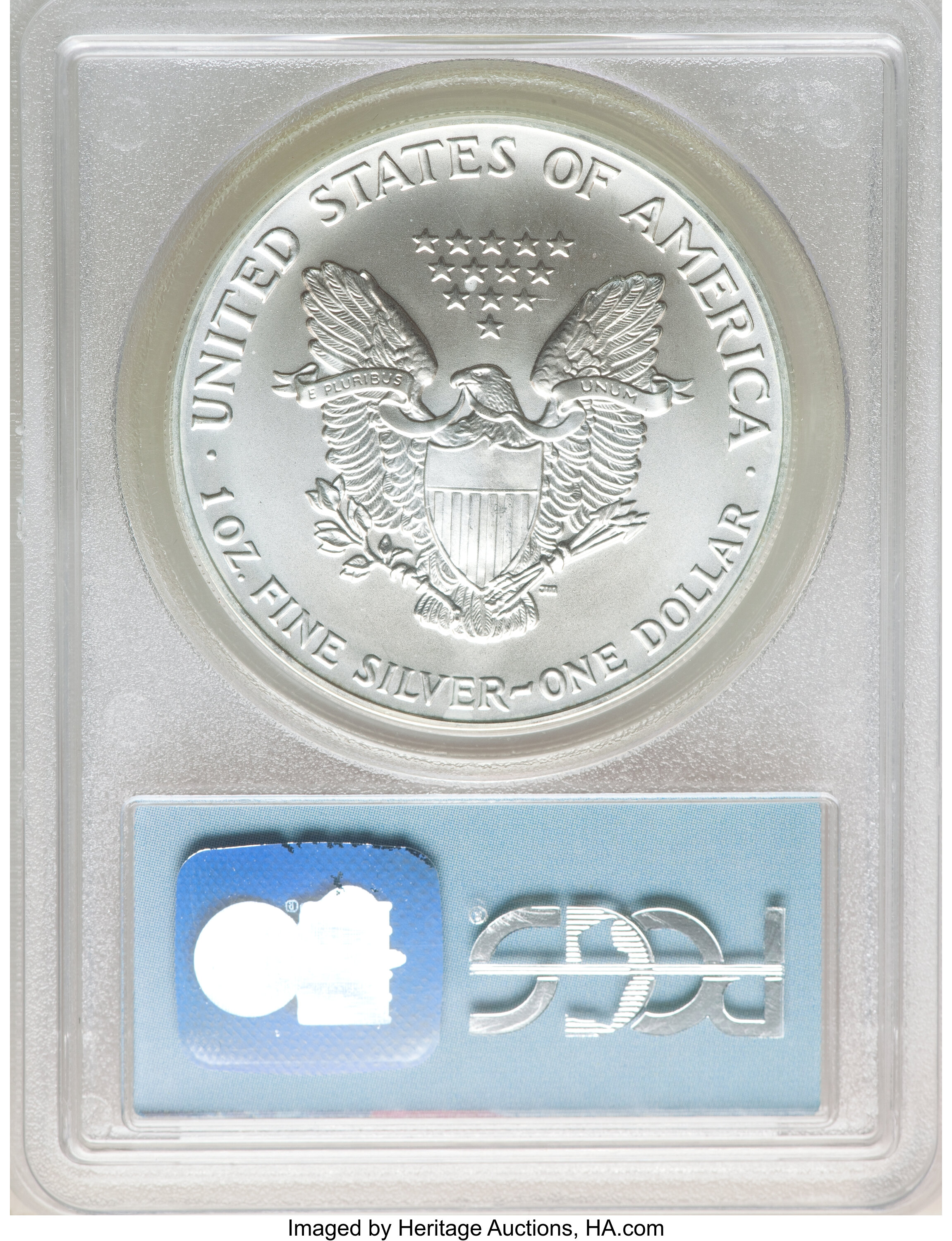 1991 $1  Silver Eagle MS63 thumbnail 3