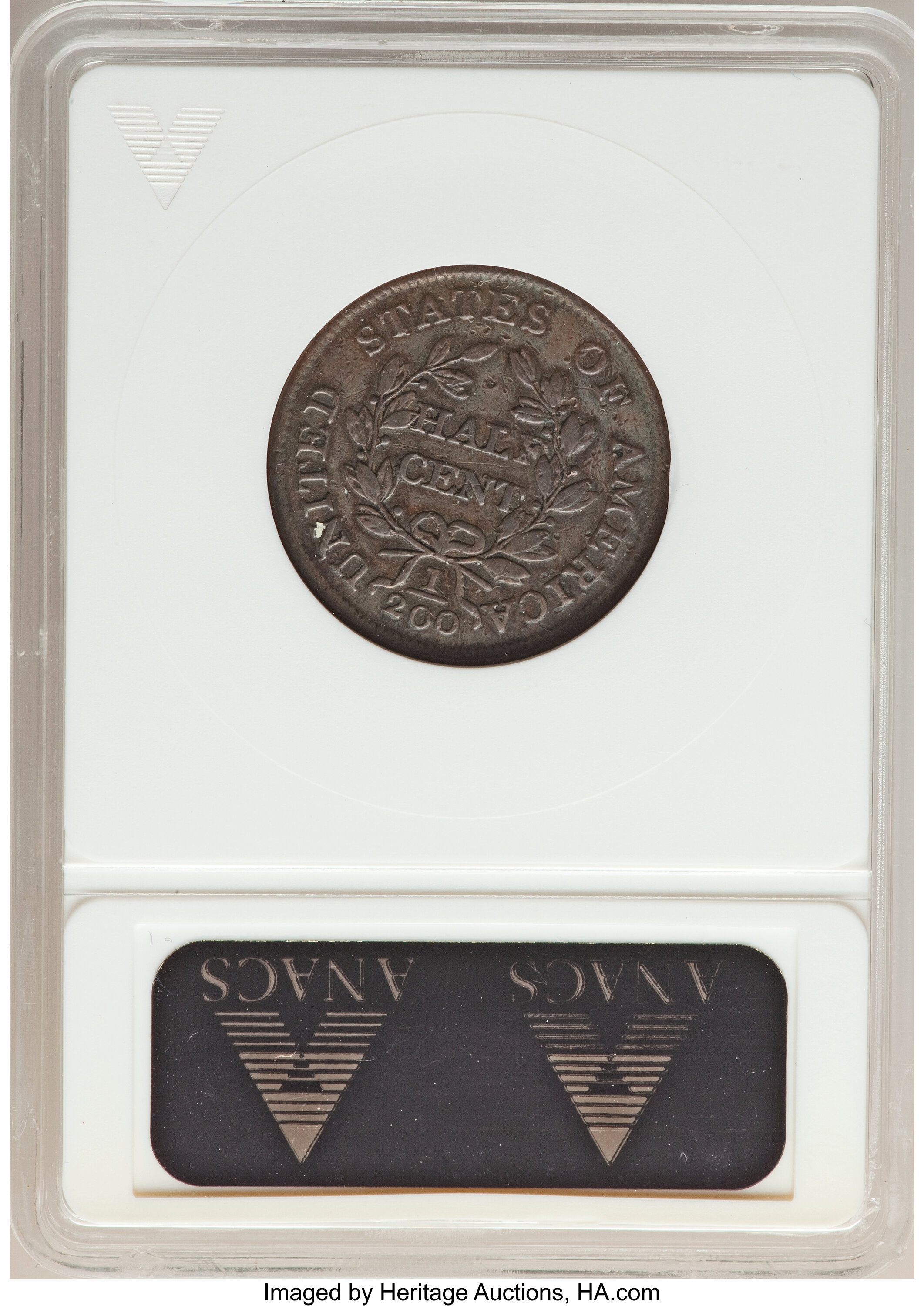 1804 1/2c Crosslet 4, Stems, C-9 MS BN F12 BN thumbnail 10