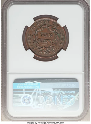 image for: 1837 1C Head of 1838, N-9, R.1, VF35 NGC. NGC Census: (0/29). PCGS Population: (0/25). VF35. ...