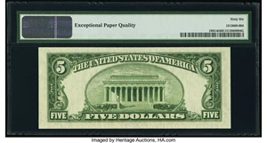 image for: Fr. 1963-K $5 1950B Federal Reserve Note. PMG Gem Uncirculated 66 EPQ....