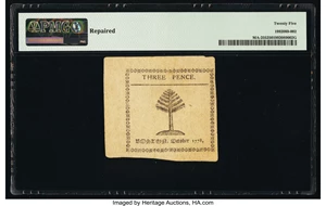 image for: Massachusetts October 16, 1778 3d PMG Very Fine 25....