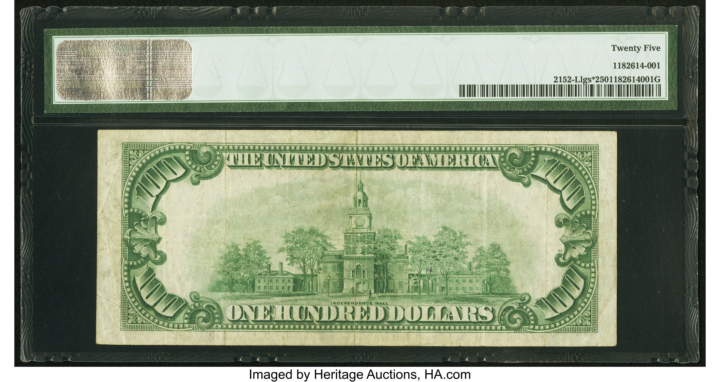 image for: Fr. 2152-L* $100 1934 Light Green Seal Federal Reserve Star Note. PMG Very Fine 25....