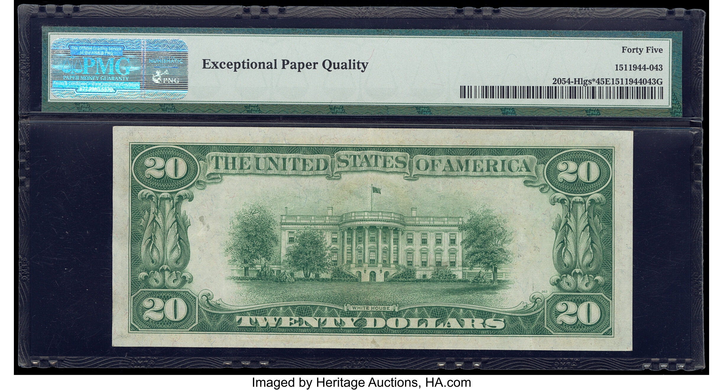 image for: Fr. 2054-H* $20 1934 Light Green Seal Federal Reserve Star Note. PMG Choice Extremely Fine 45 EPQ....