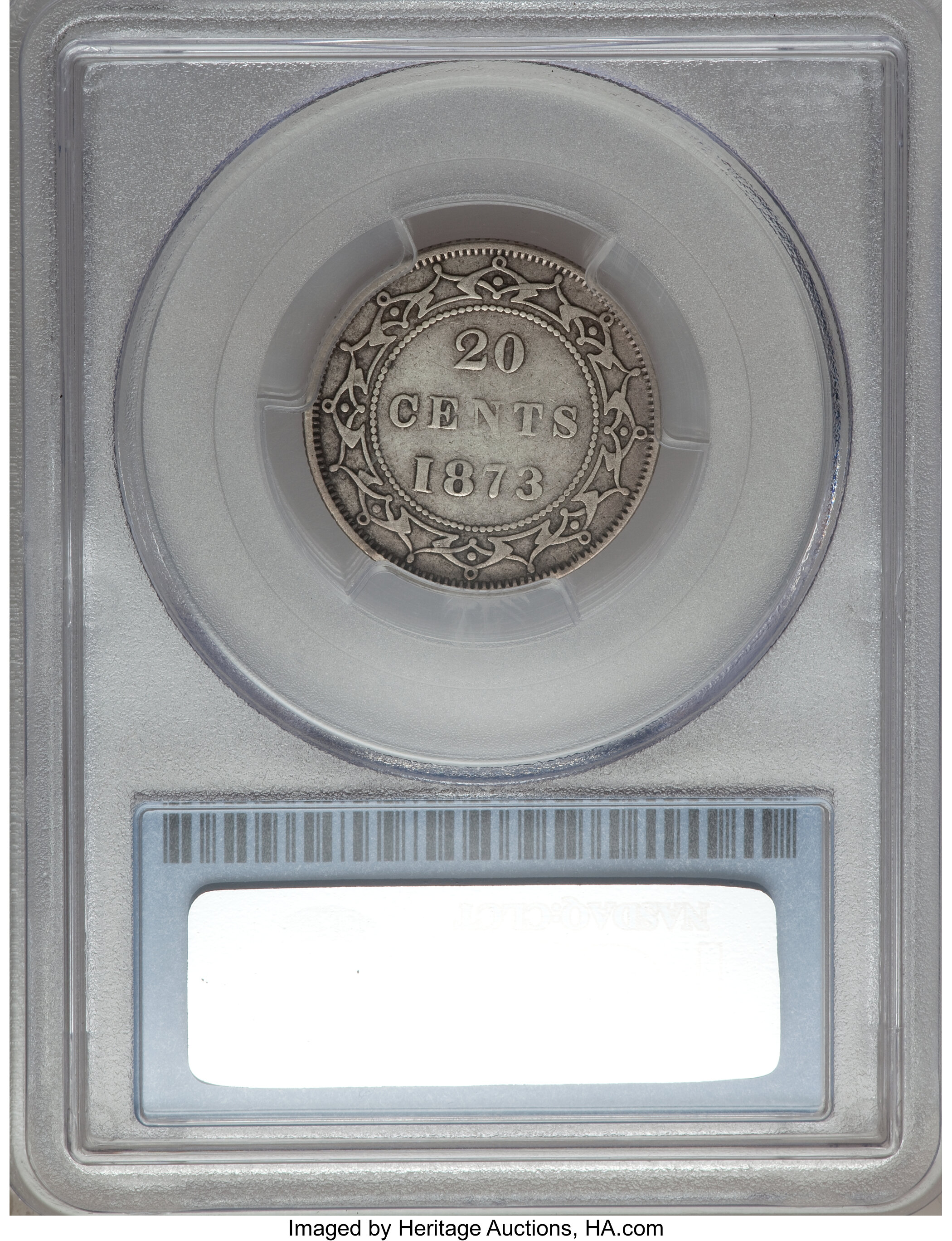 image for: Newfoundland. Victoria 20 Cents 1873