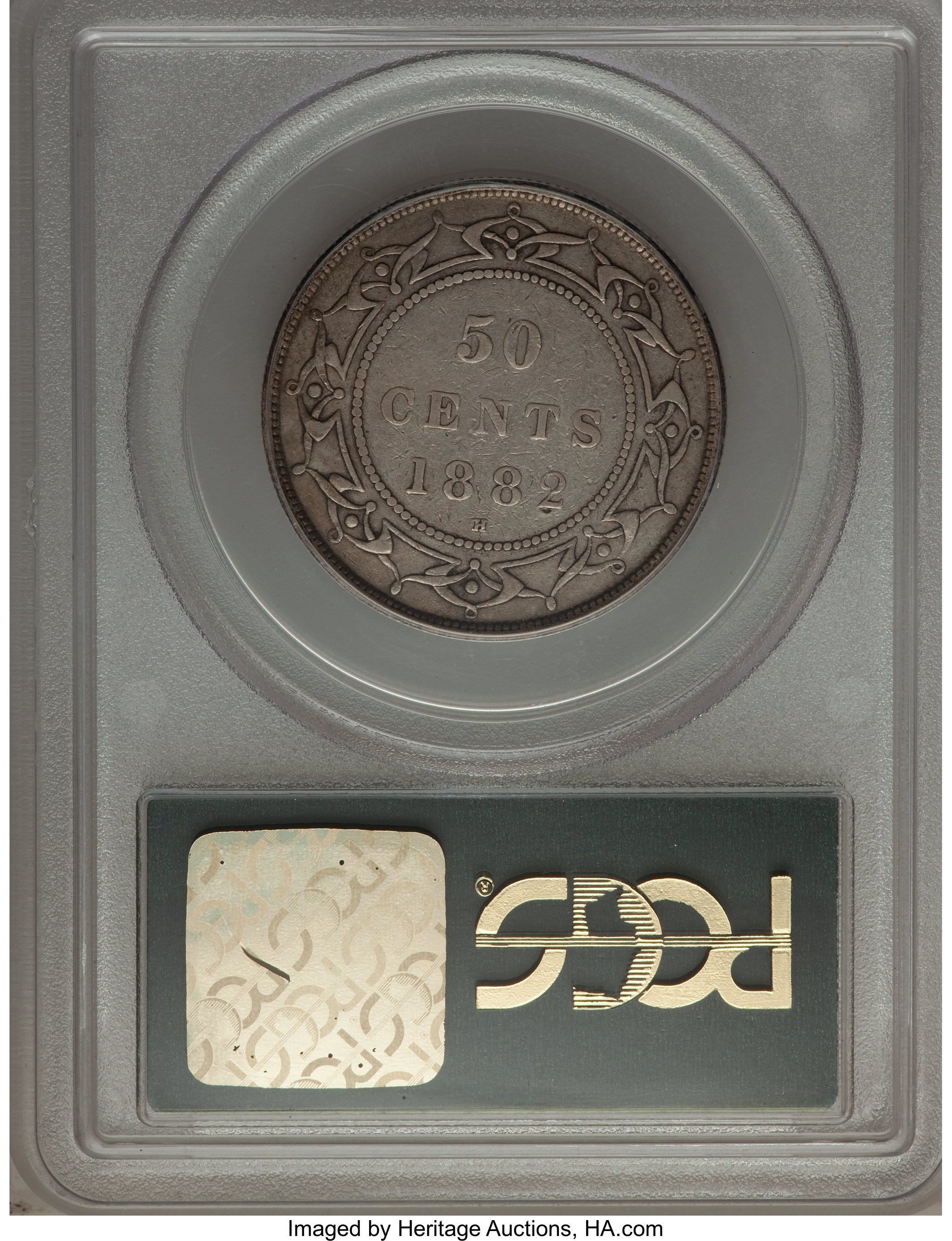 image for: Newfoundland. Victoria 50 Cents 1882-H VF30 PCGS