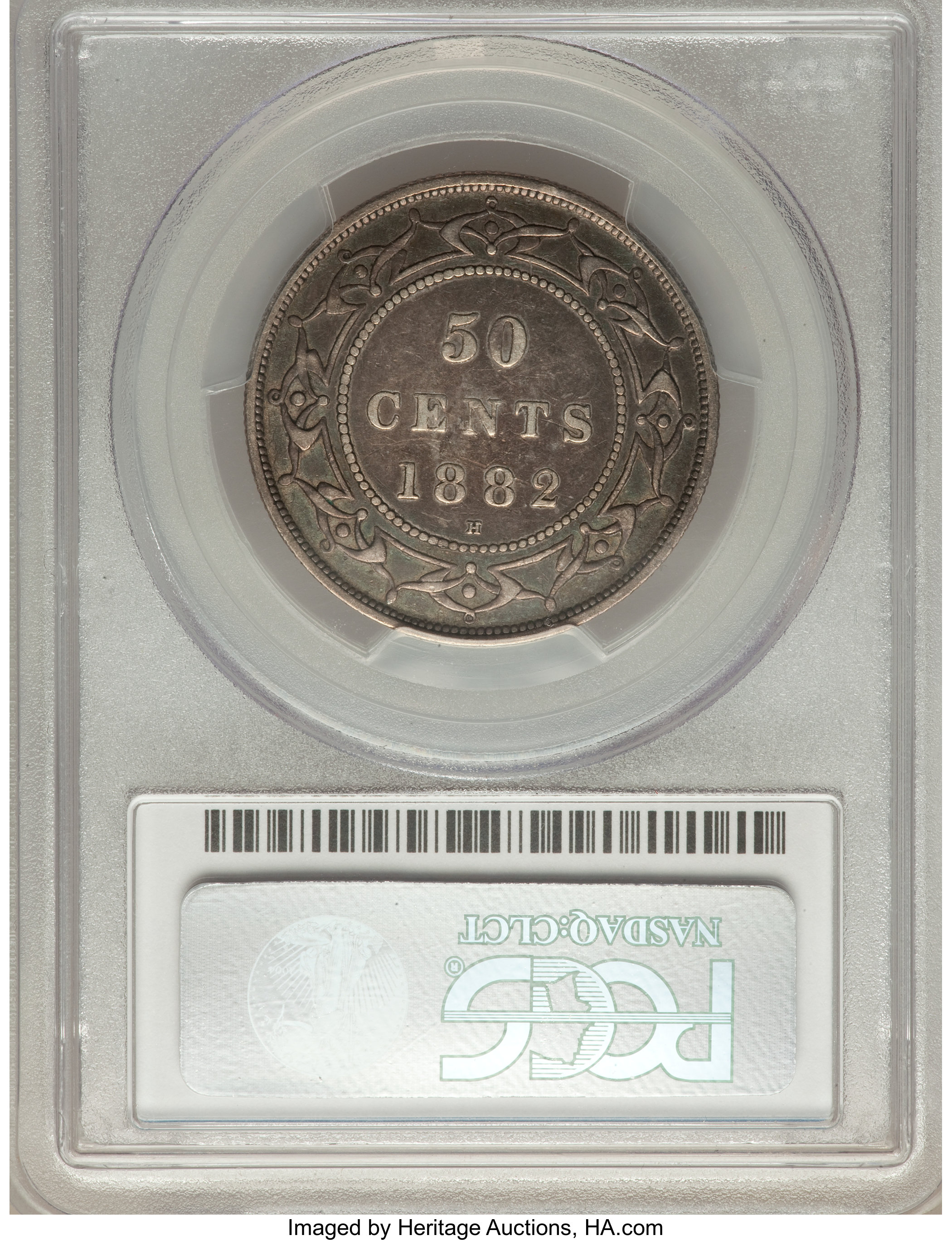 image for: Newfoundland. Victoria 50 Cents 1882-H VF35 PCGS