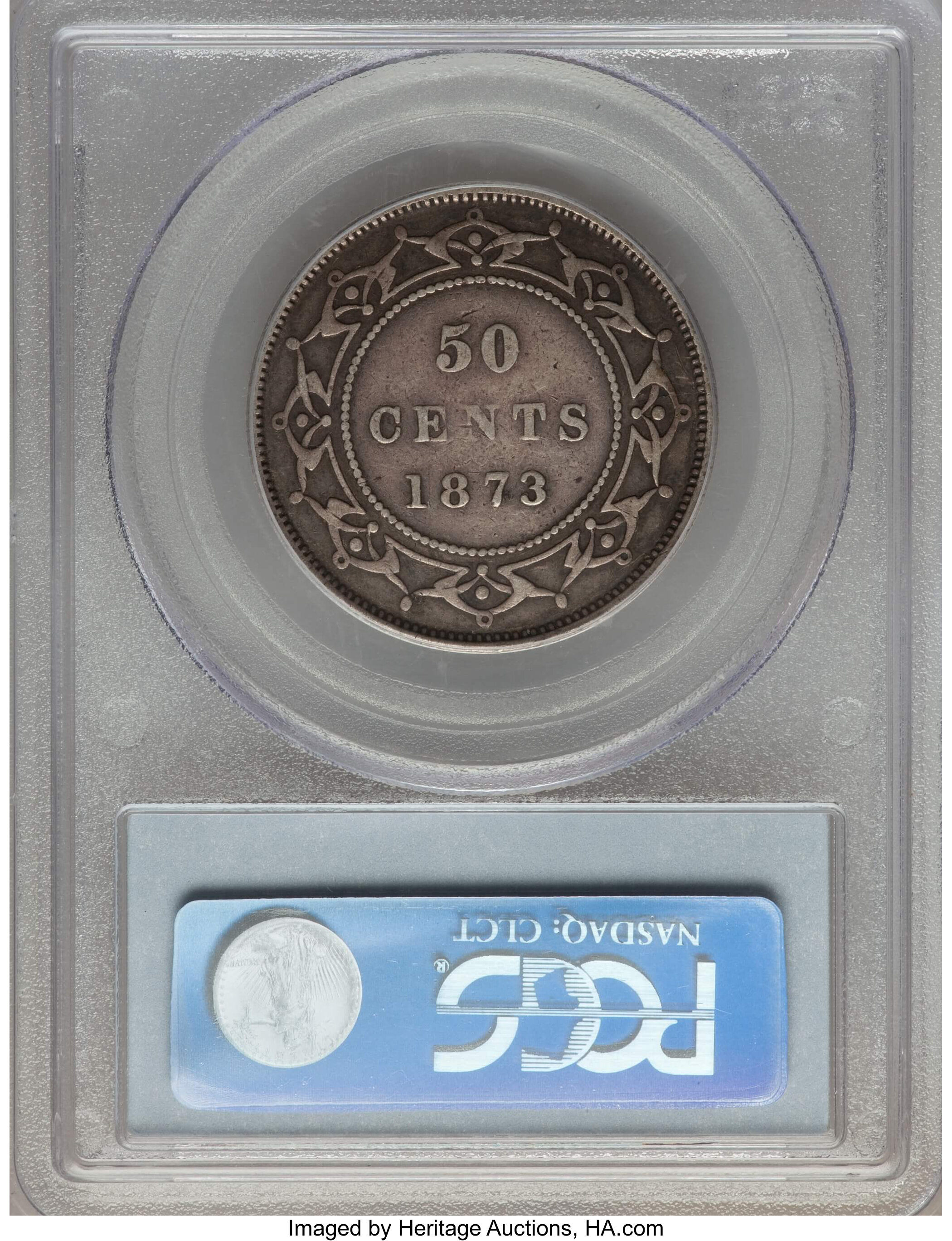 image for: Newfoundland. Victoria 50 Cents 1873 VF25 PCGS