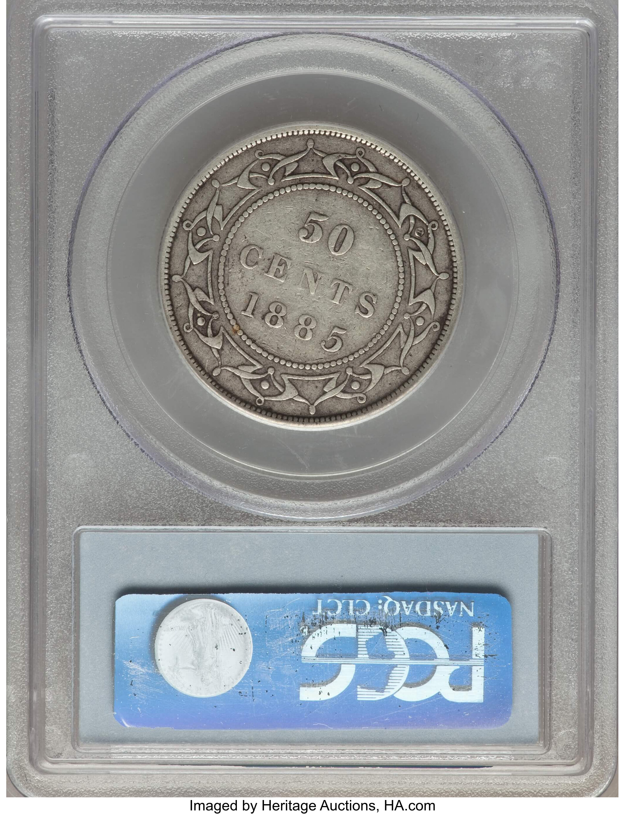 image for: Newfoundland. Victoria 50 Cents 1885 VF30 PCGS
