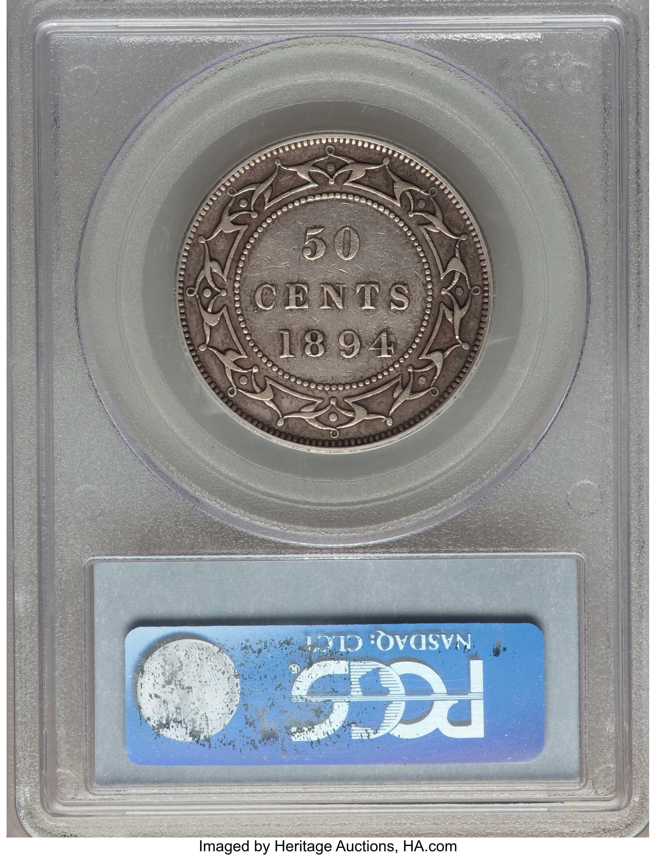 image for: Newfoundland. Victoria 50 Cents 1894 VF35 PCGS