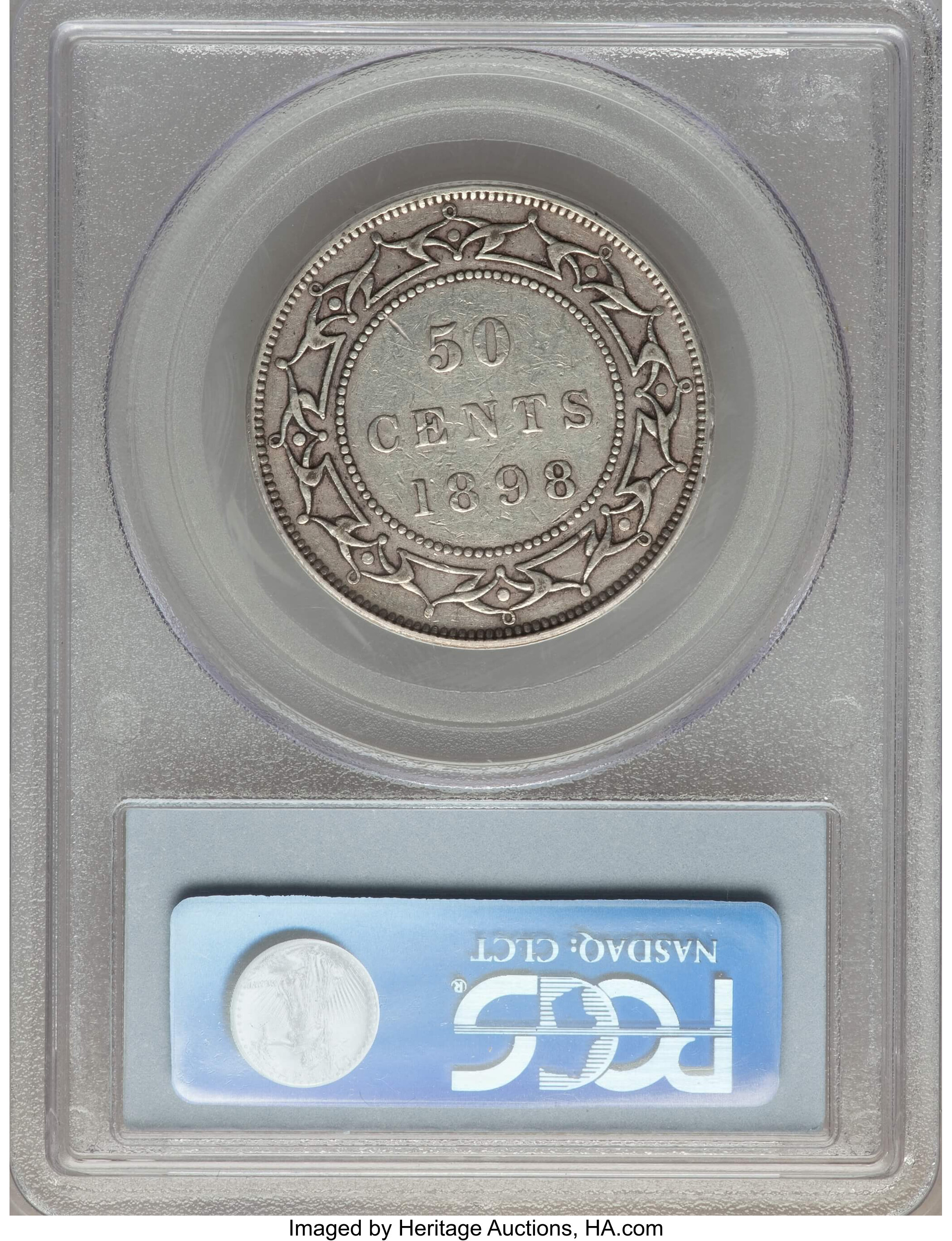 image for: Newfoundland. Victoria 50 Cents 1898 XF40 PCGS