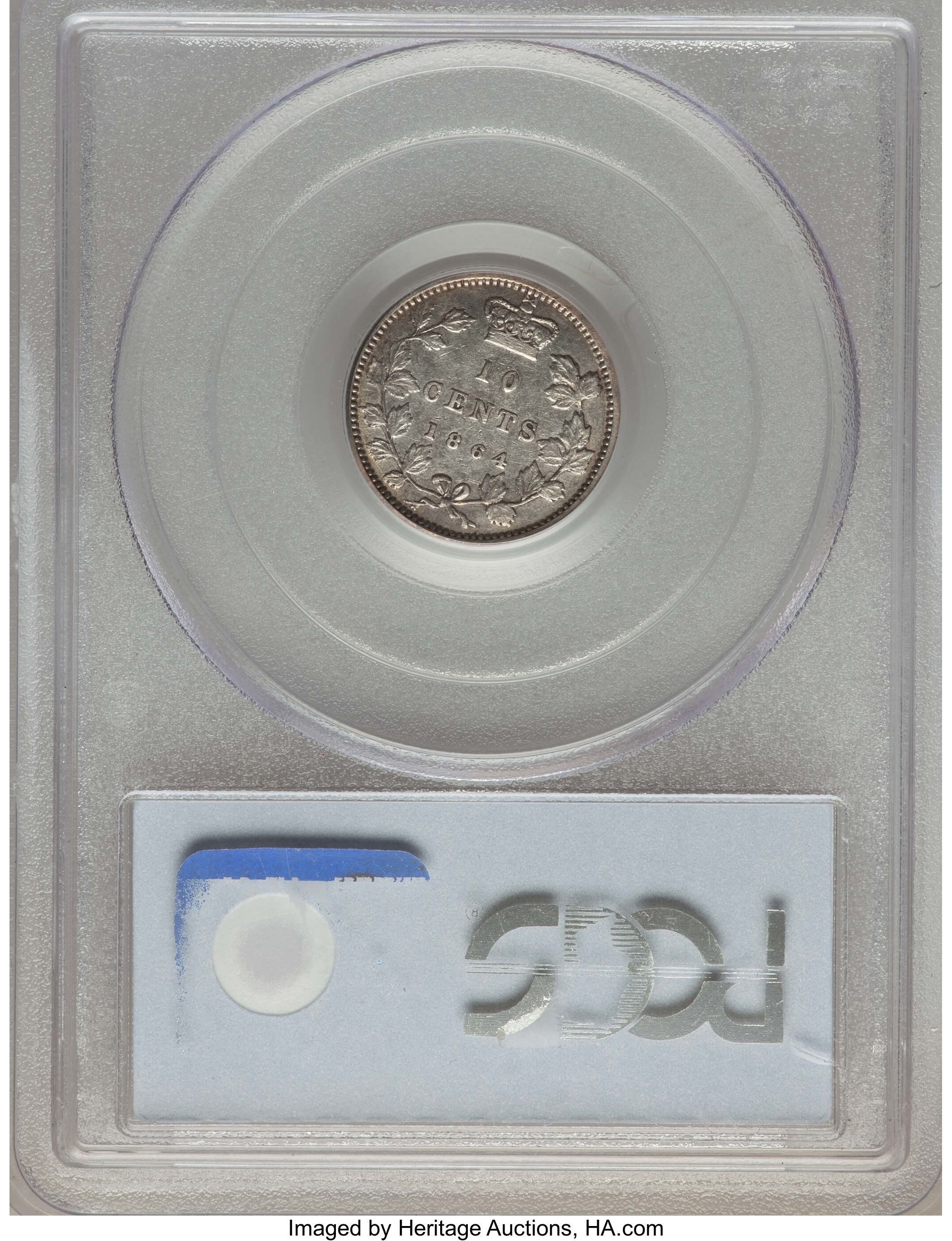 image for: New Brunswick. Victoria 10 Cents 1864 XF45 PCGS