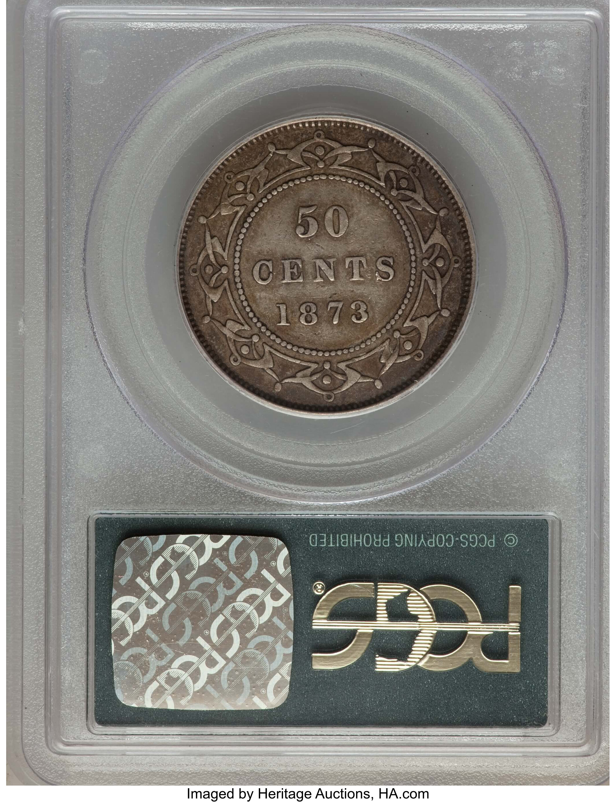image for: Newfoundland. Victoria 50 Cents 1873 VF35 PCGS