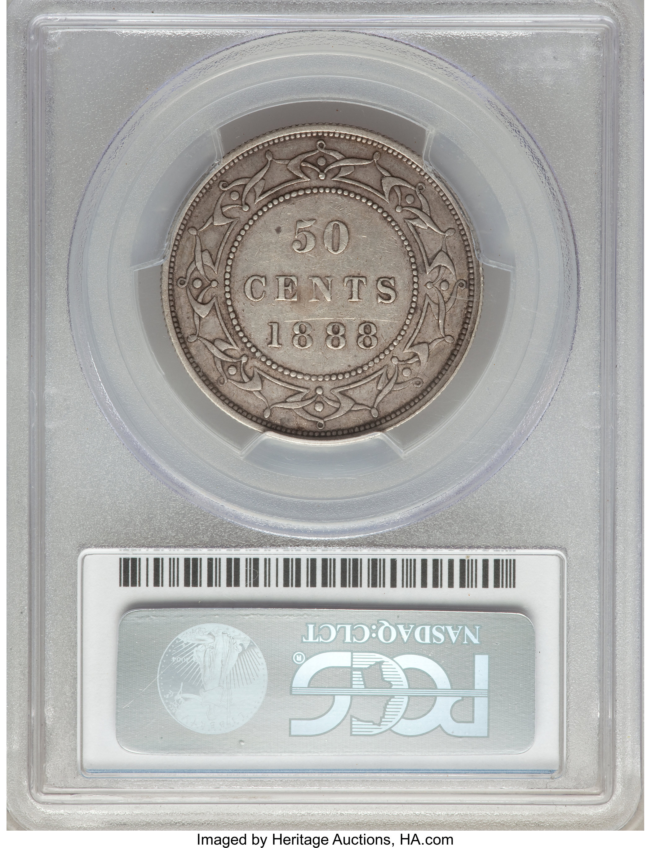 image for: Newfoundland. Victoria 50 Cents 1888 XF45 PCGS