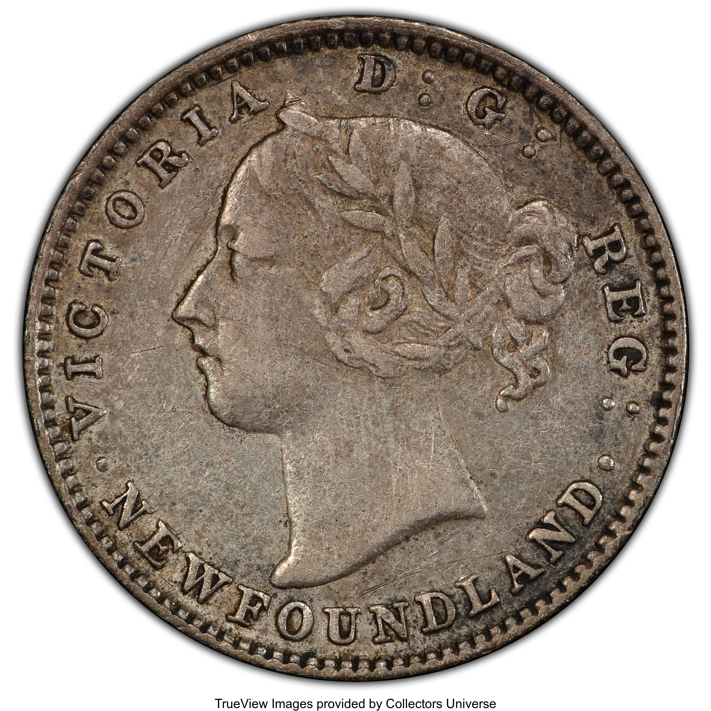 image for: Newfoundland. Victoria 10 Cents 1882-H XF45 PCGS
