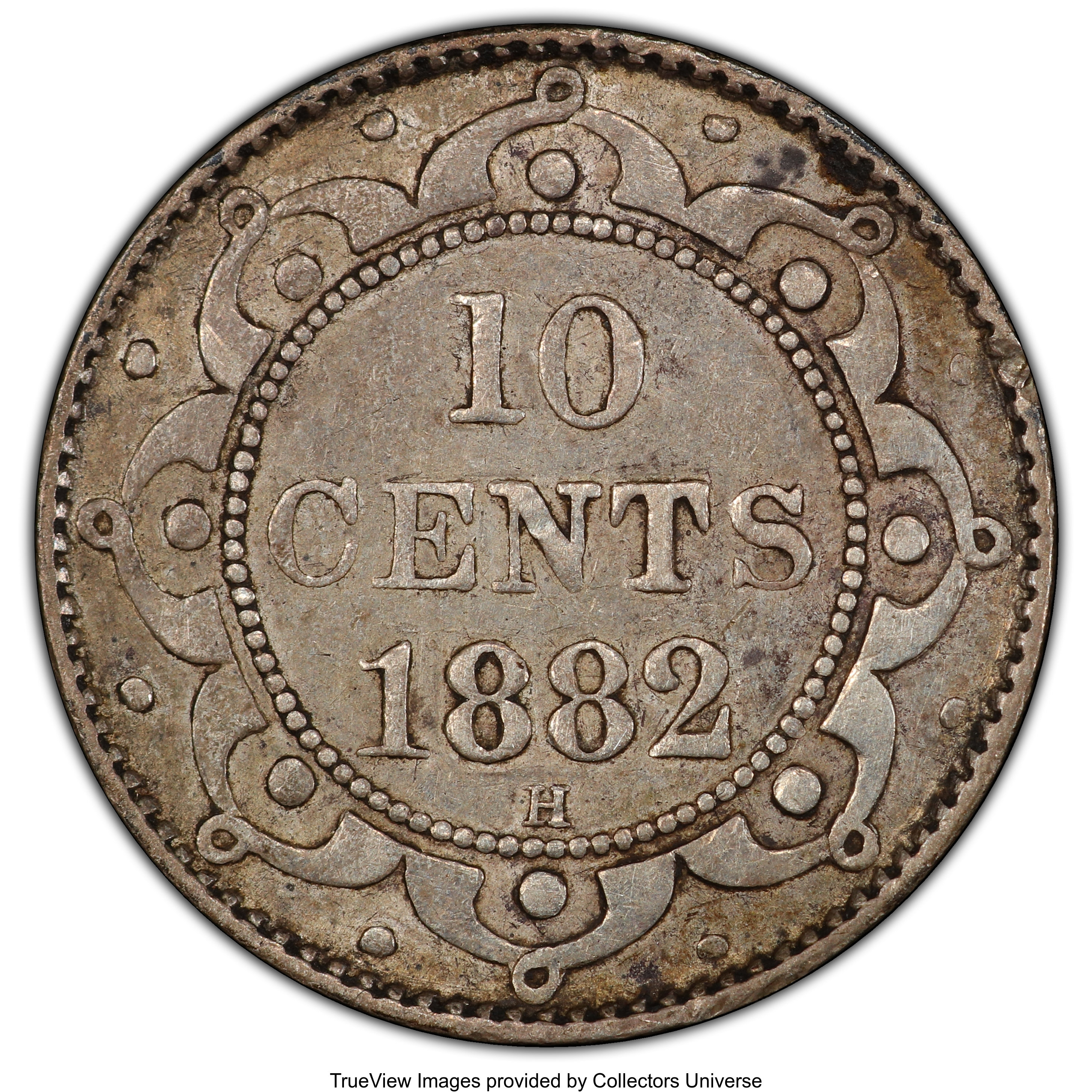 image for: Newfoundland. Victoria 10 Cents 1882-H XF45 PCGS