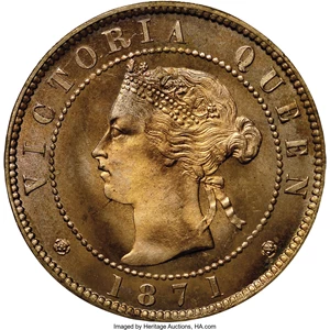 image for: Prince Edward Island. Victoria Cent 1871