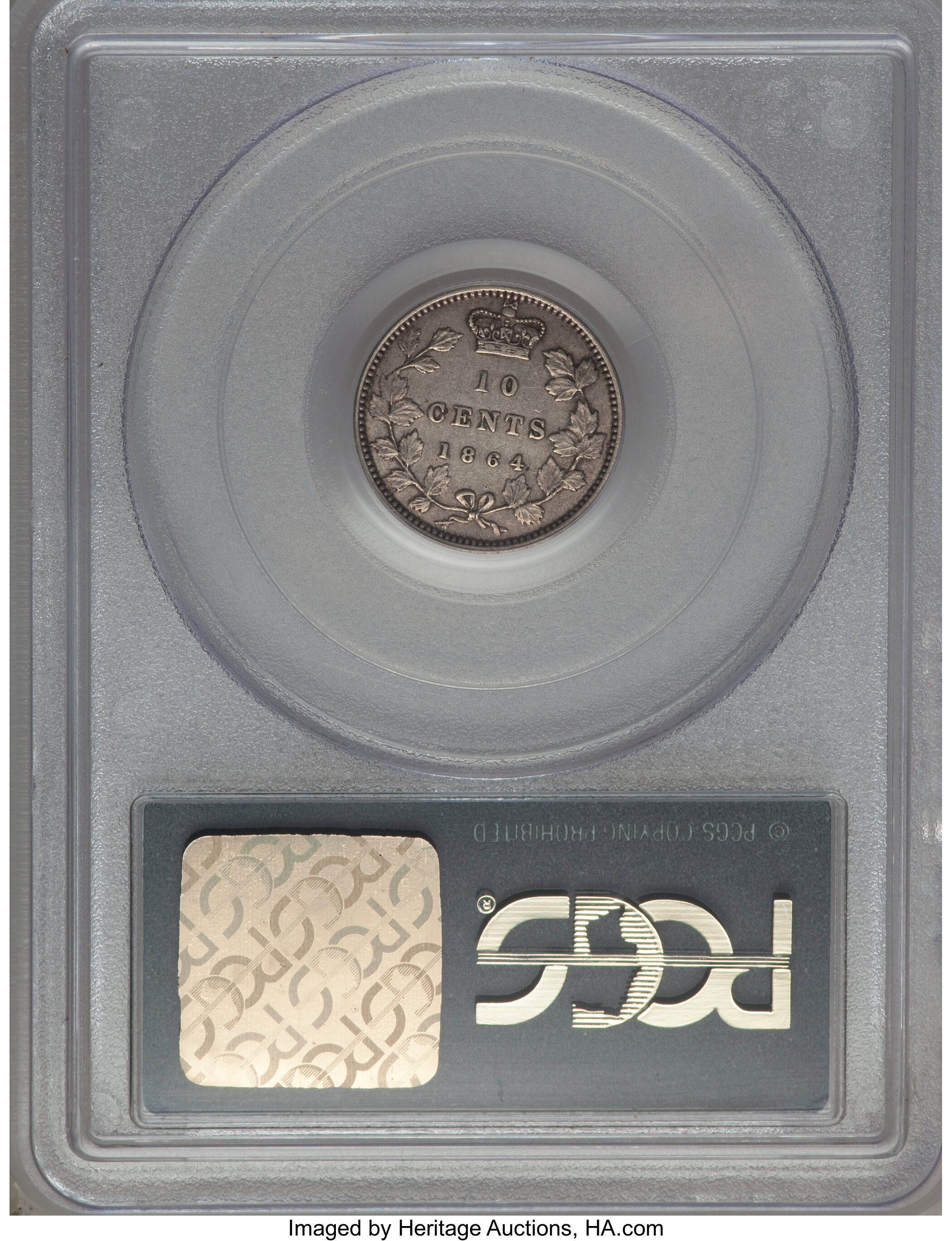 image for: New Brunswick. Victoria 10 Cents 1864 XF40 PCGS