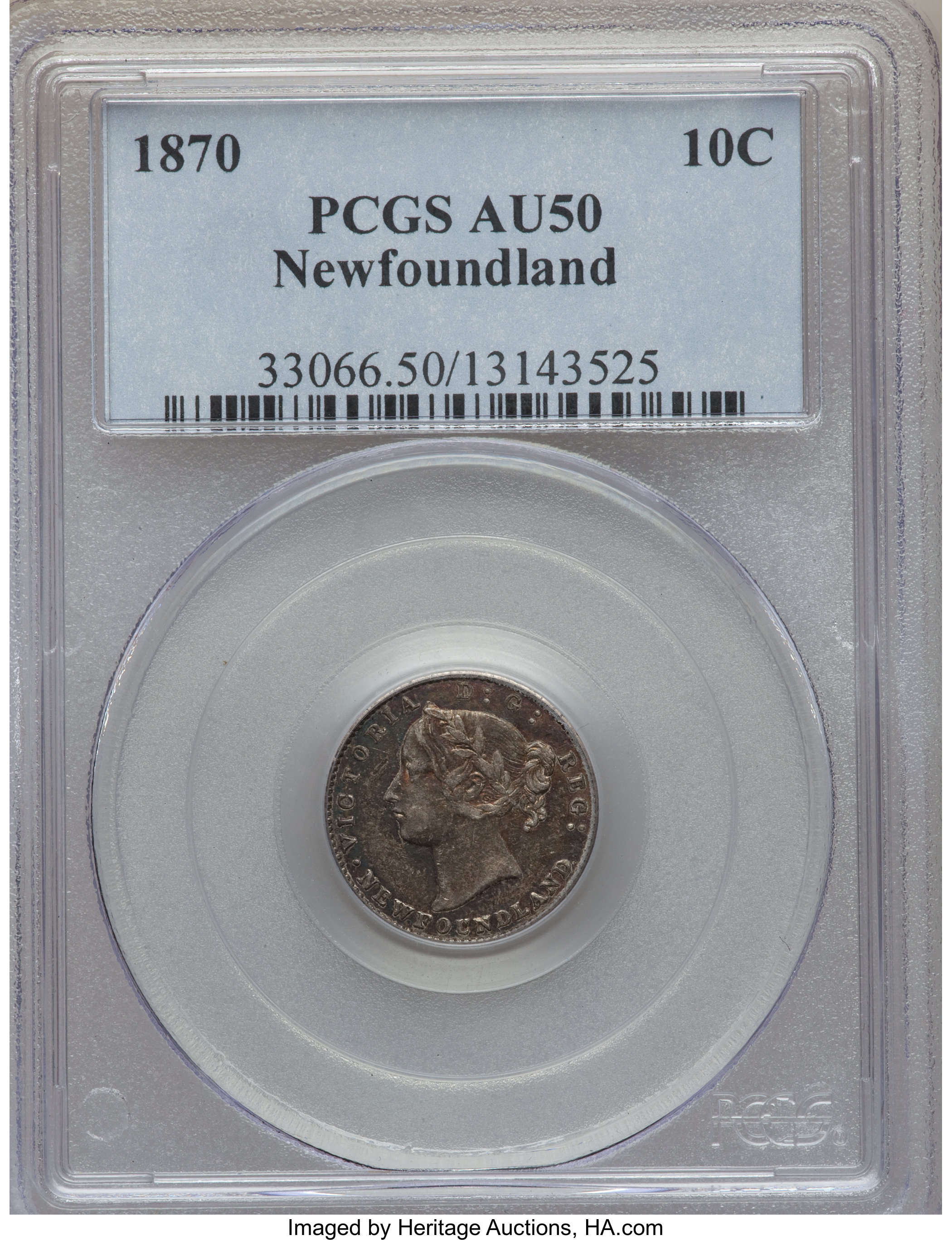 1870 Reeded Edge 10c MS 