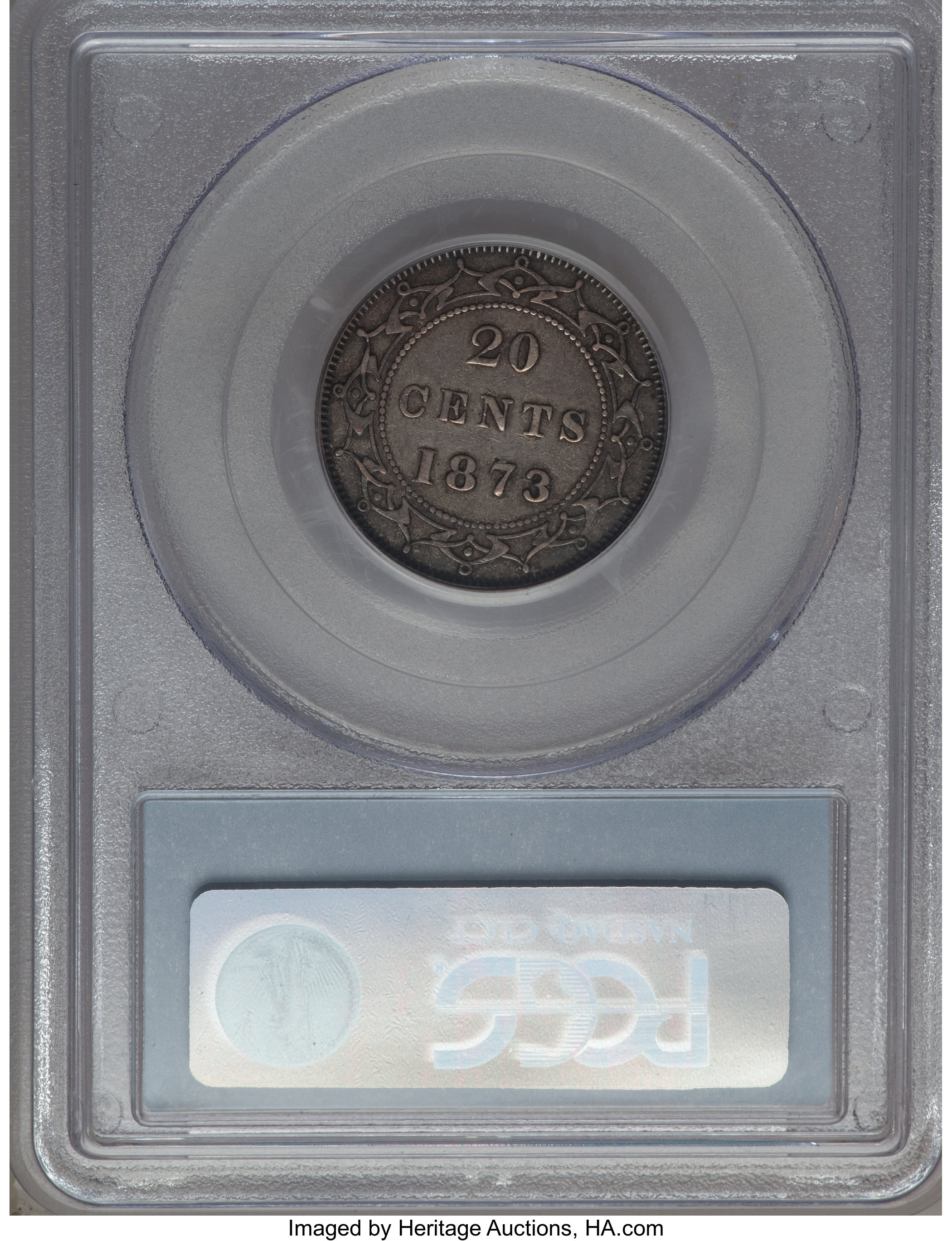 image for: Newfoundland. Victoria 20 Cents 1873 XF45 PCGS