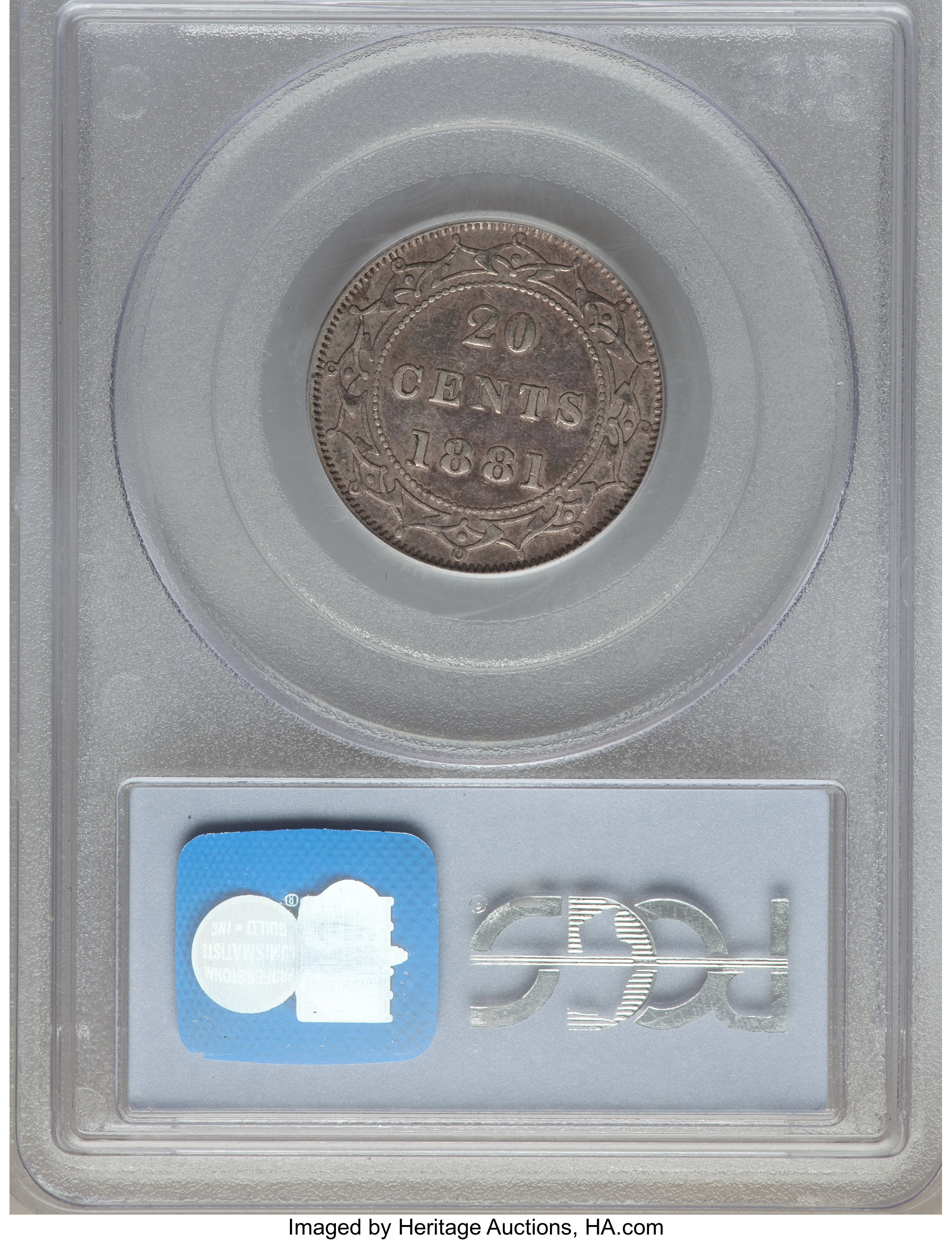 image for: Newfoundland. Victoria 20 Cents 1881 XF45 PCGS