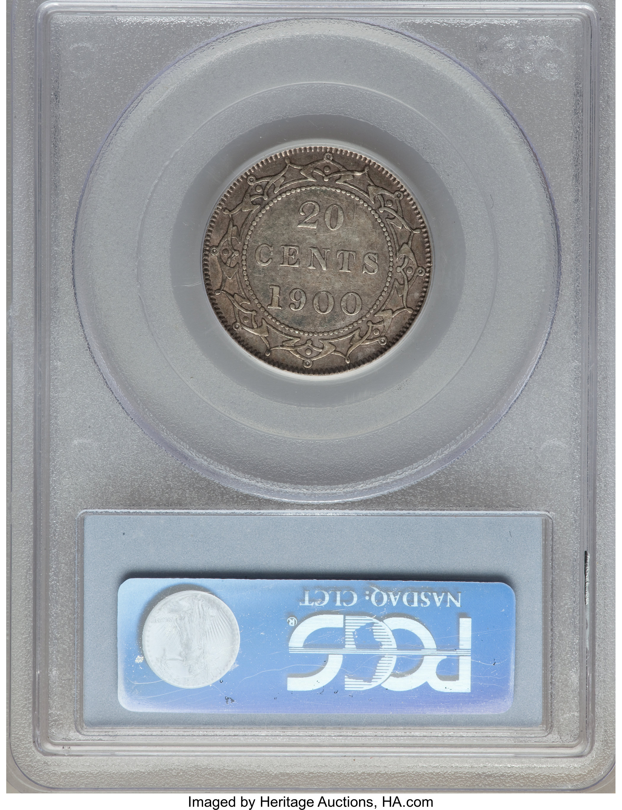 image for: Newfoundland. Victoria 20 Cents 1900 XF45 PCGS