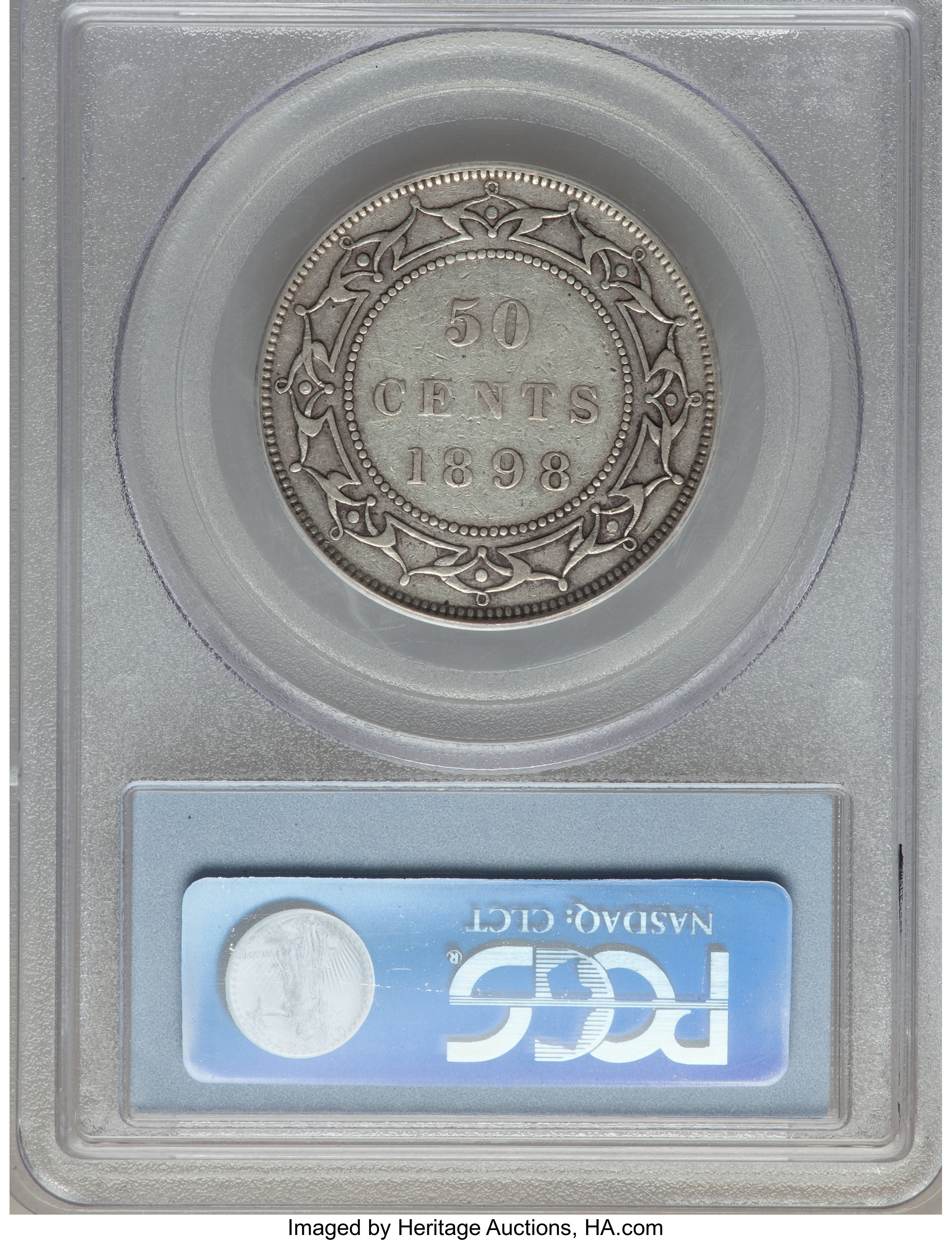 image for: Newfoundland. Victoria 50 Cents 1898 VF25 PCGS