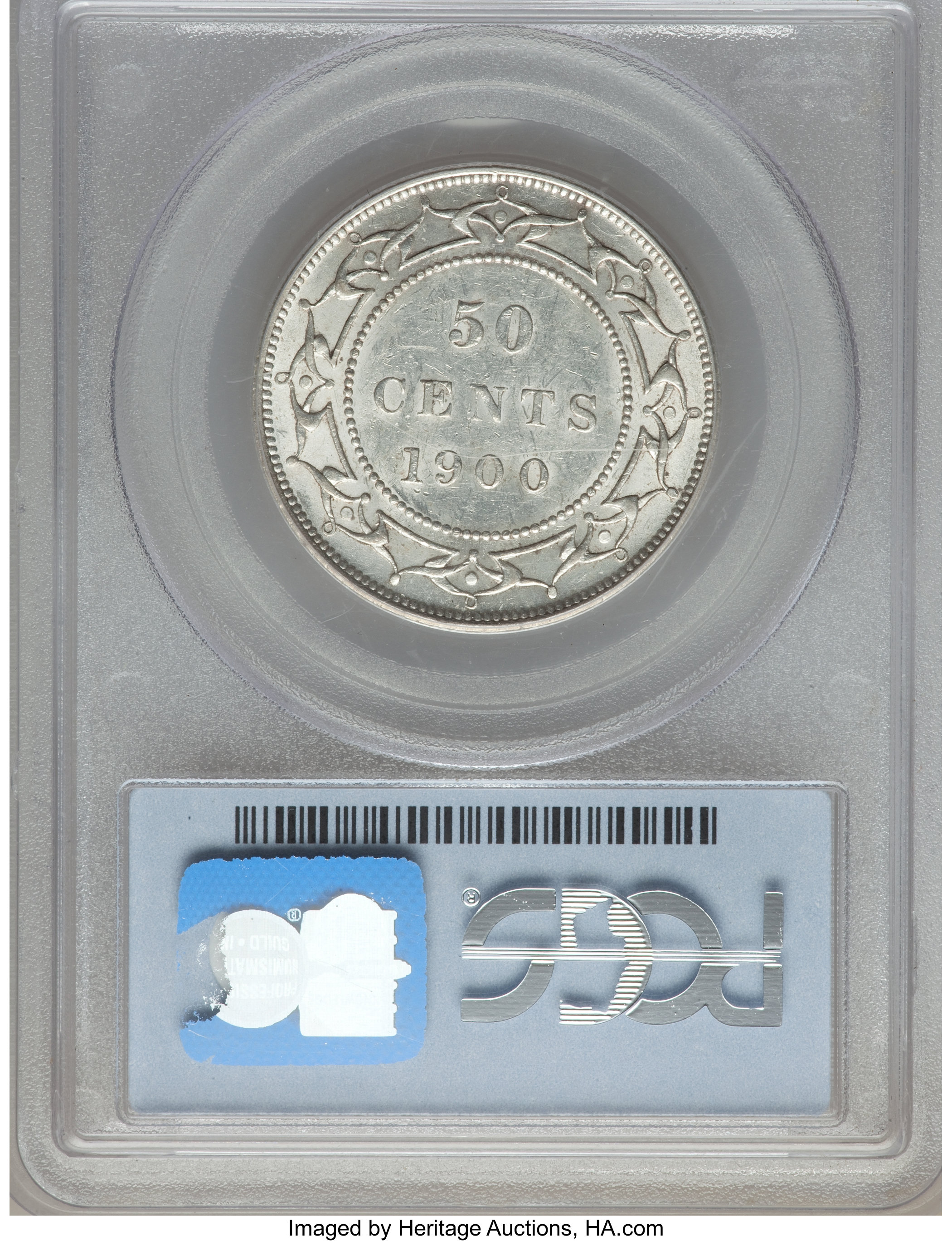 image for: Newfoundland. Victoria 50 Cents 1900 AU55 PCGS