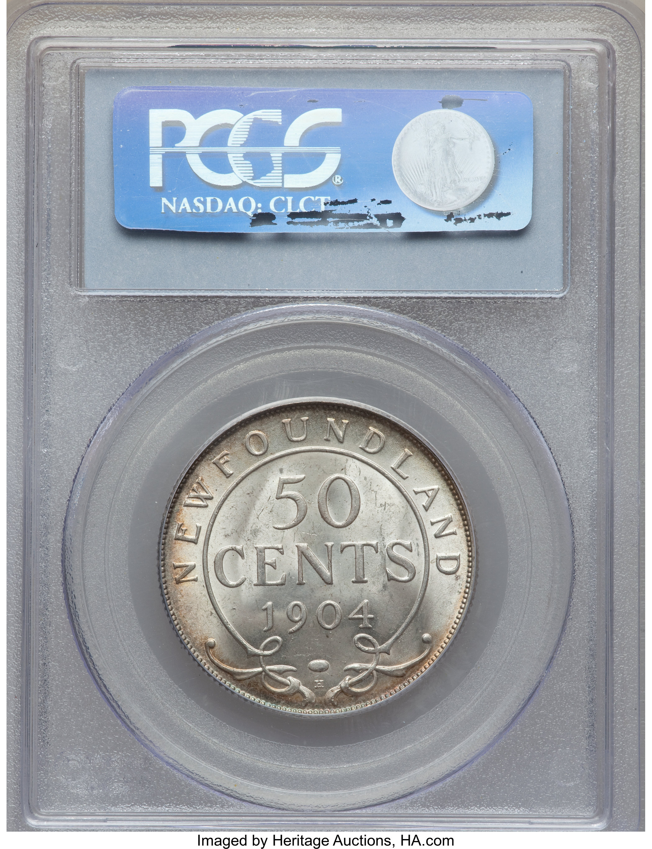 image for: Newfoundland. Edward VII 50 Cents 1904-H MS64 PCGS