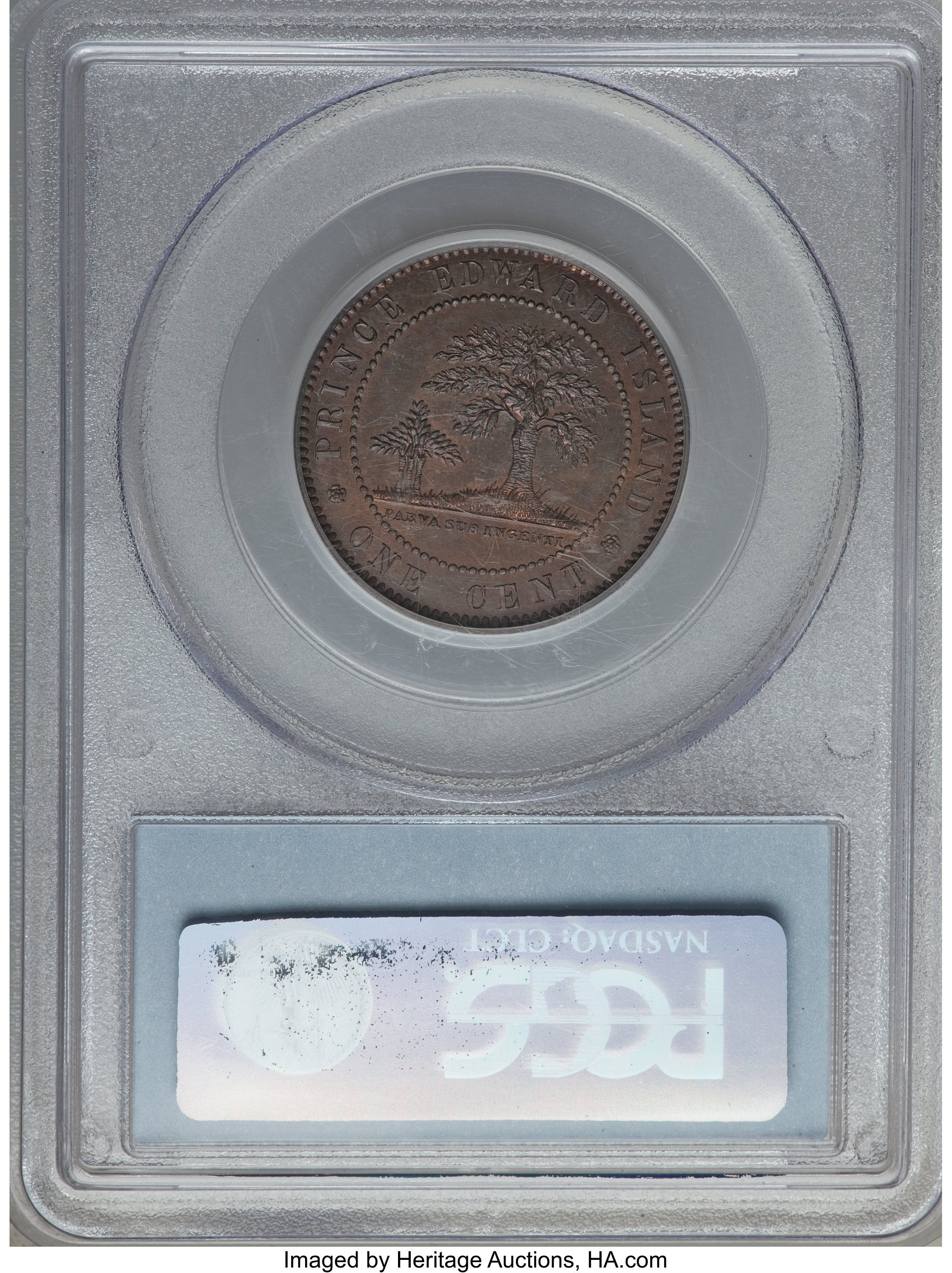 image for: Prince Edward Island. Victoria Specimen Cent 1871 SP64 Brown PCGS