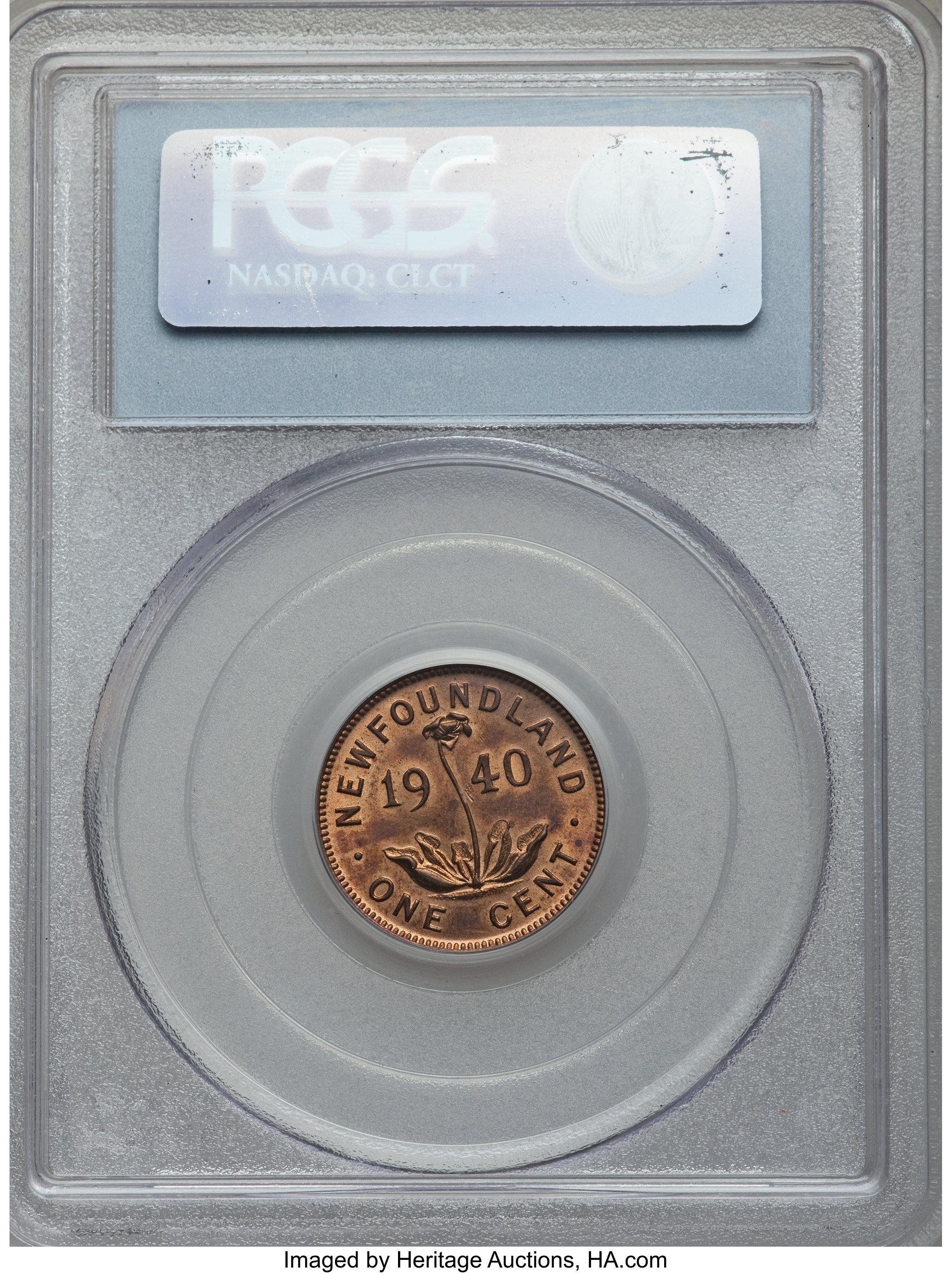 image for: Newfoundland. George VI Cent 1940 MS63 Red and Brown PCGS