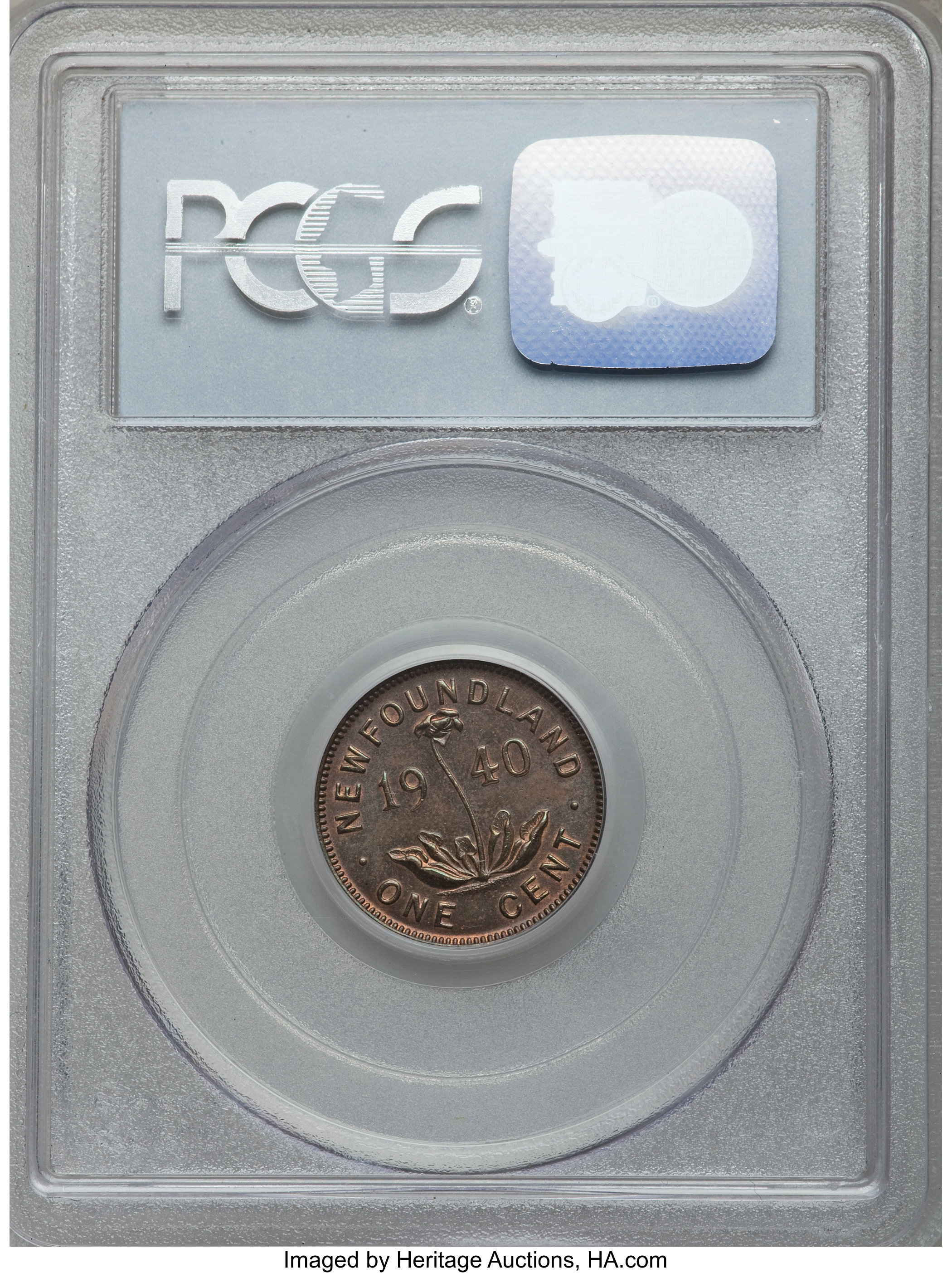 image for: Newfoundland. George VI "Re-engraved Date" Cent 1940 MS63 Brown PCGS, 