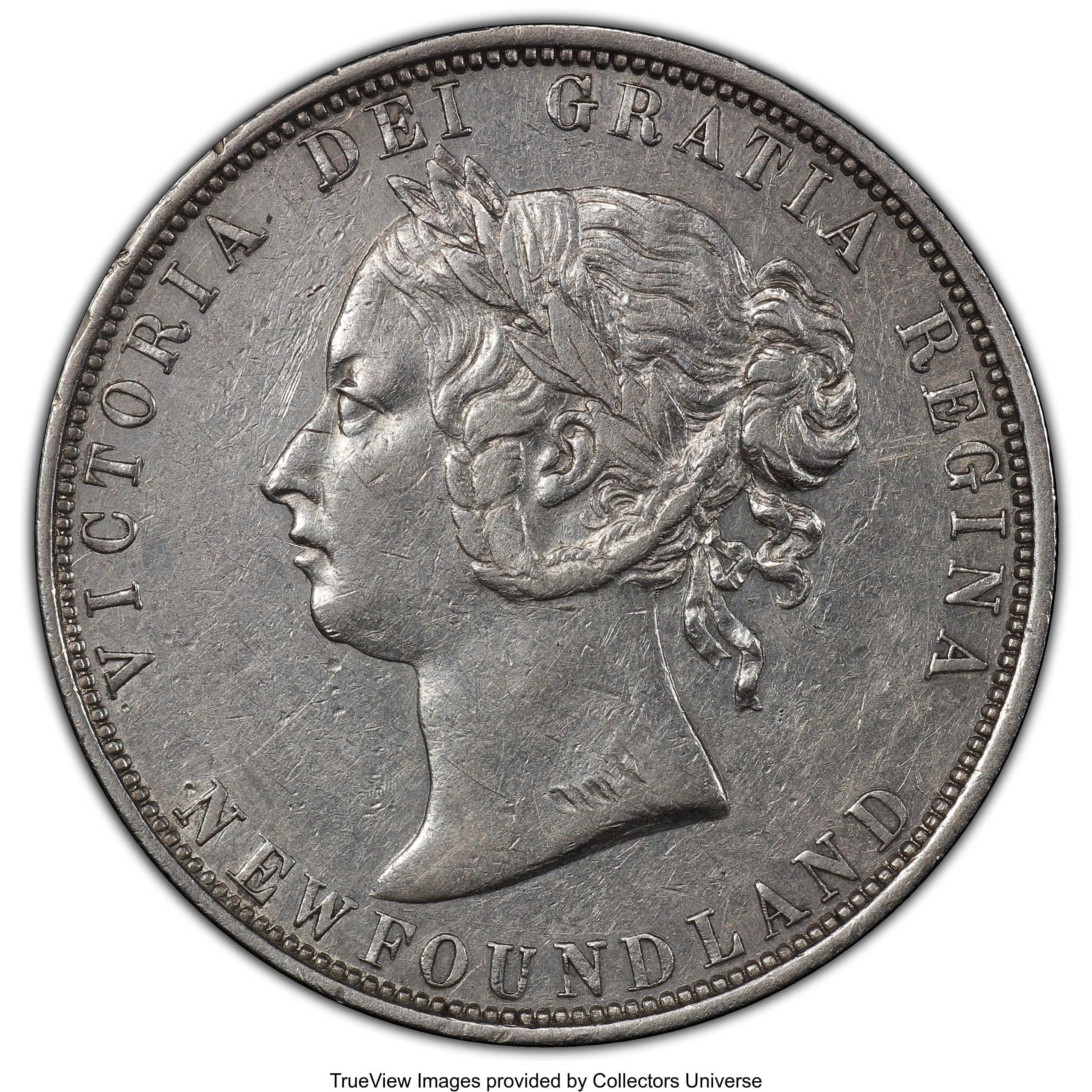 image for: Newfoundland. Victoria 50 Cents 1873 AU50 PCGS