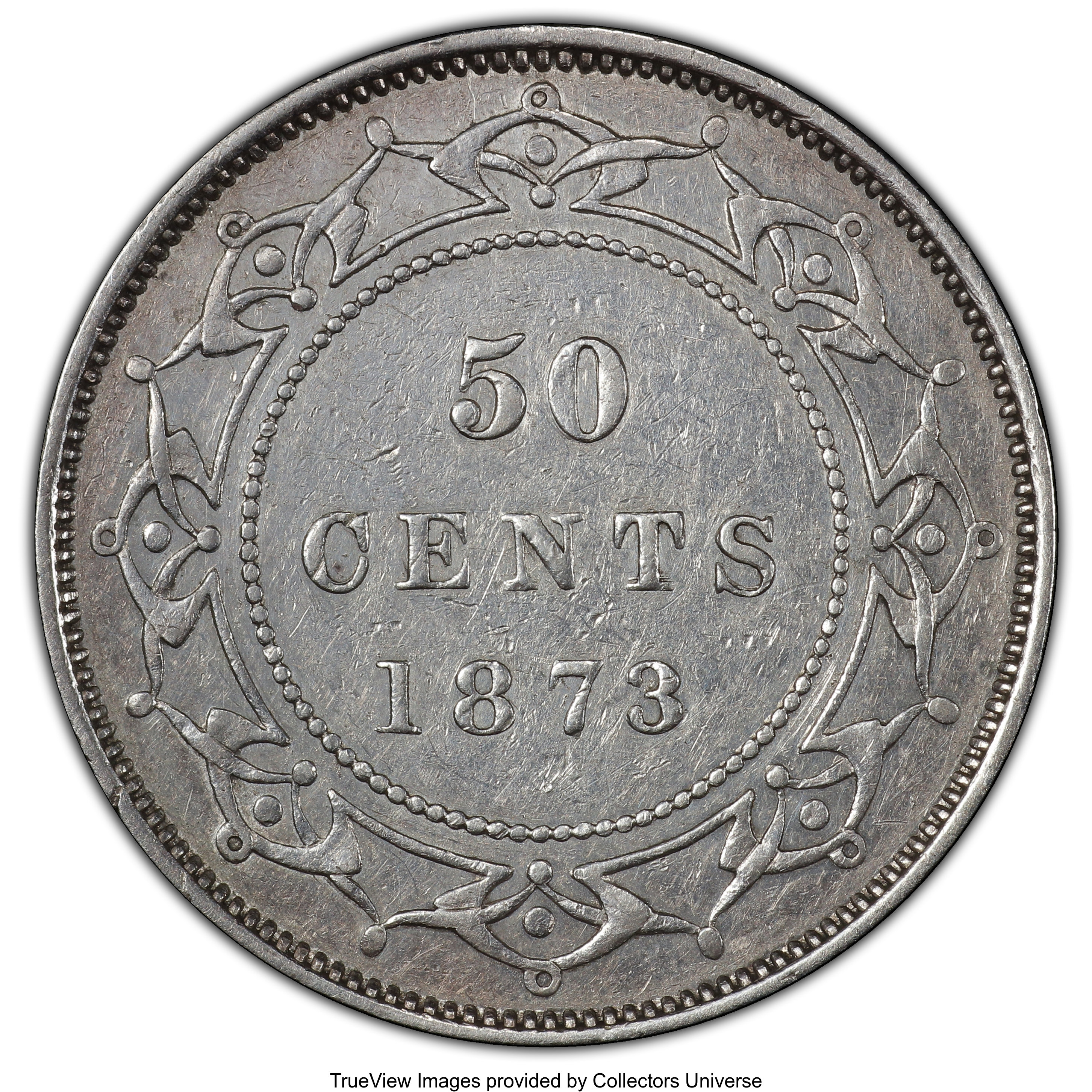 image for: Newfoundland. Victoria 50 Cents 1873 AU50 PCGS