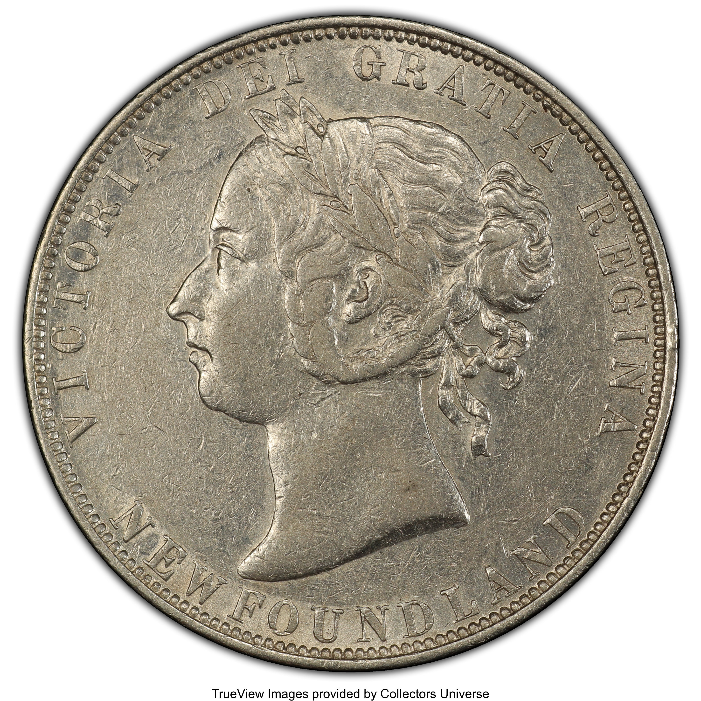 image for: Newfoundland. Victoria "Narrow 9" 50 Cents 1899 AU50 PCGS