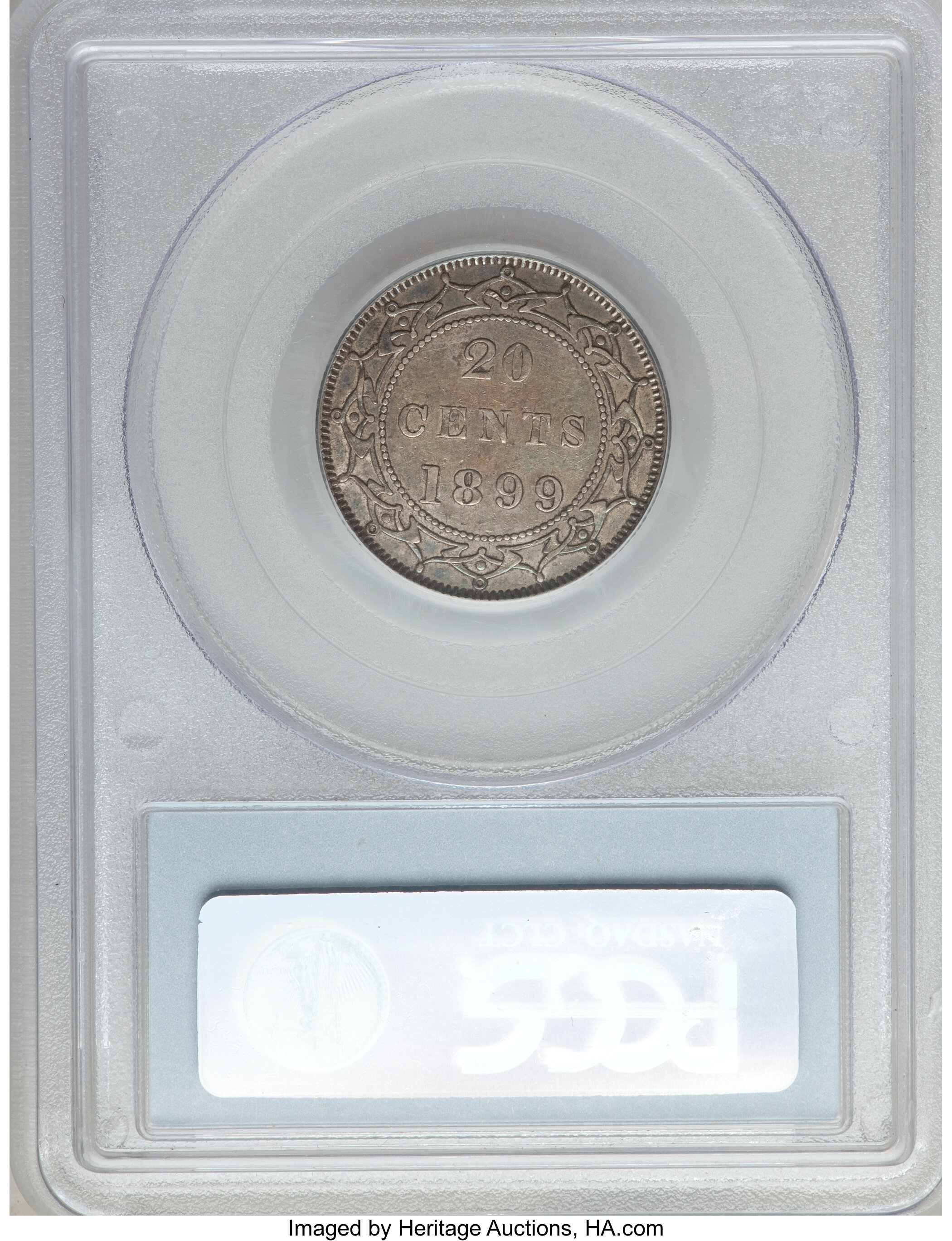 image for: Newfoundland. Victoria 20 Cents 1899 Small 99