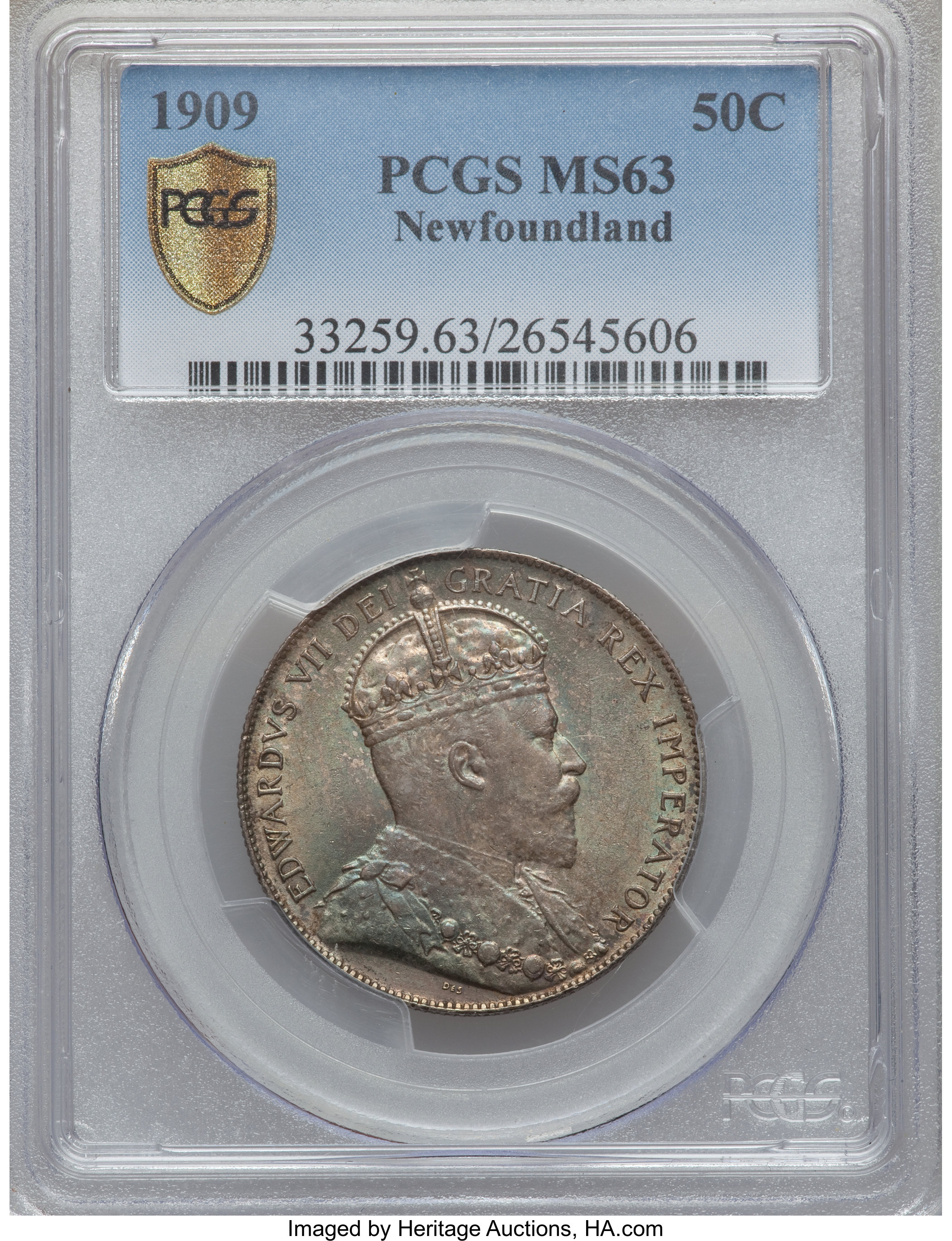 image for: Newfoundland. Edward VII 50 Cents 1909