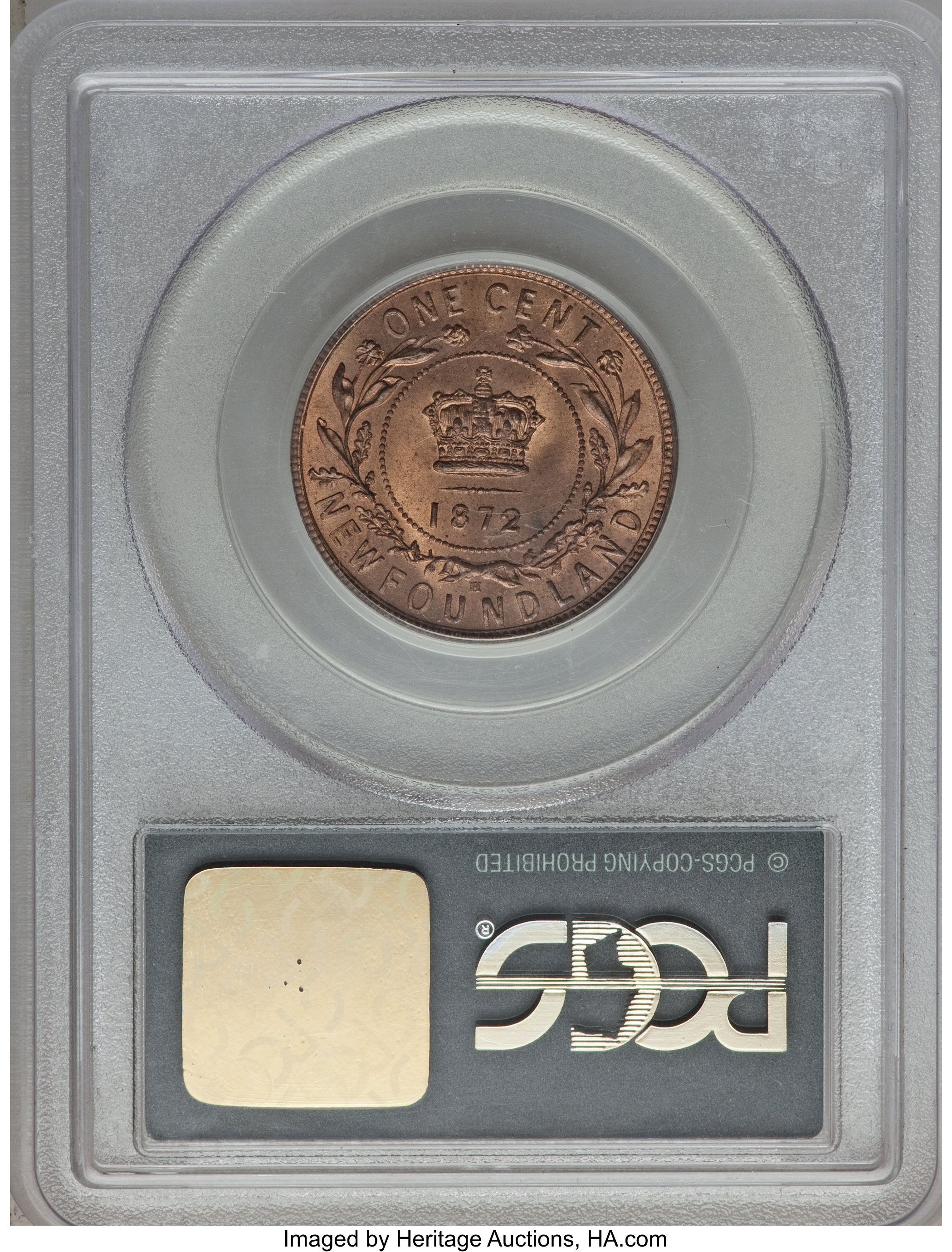 image for: Newfoundland. Victoria Cent 1872-H